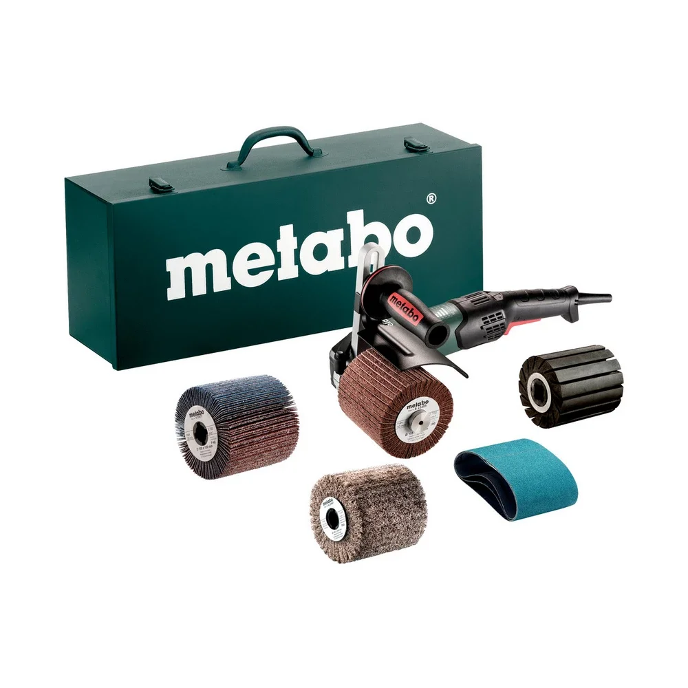 Metabo Satiniermaschine SE 17-200 RT Set #602259500 Stahlblech-Tragkasten