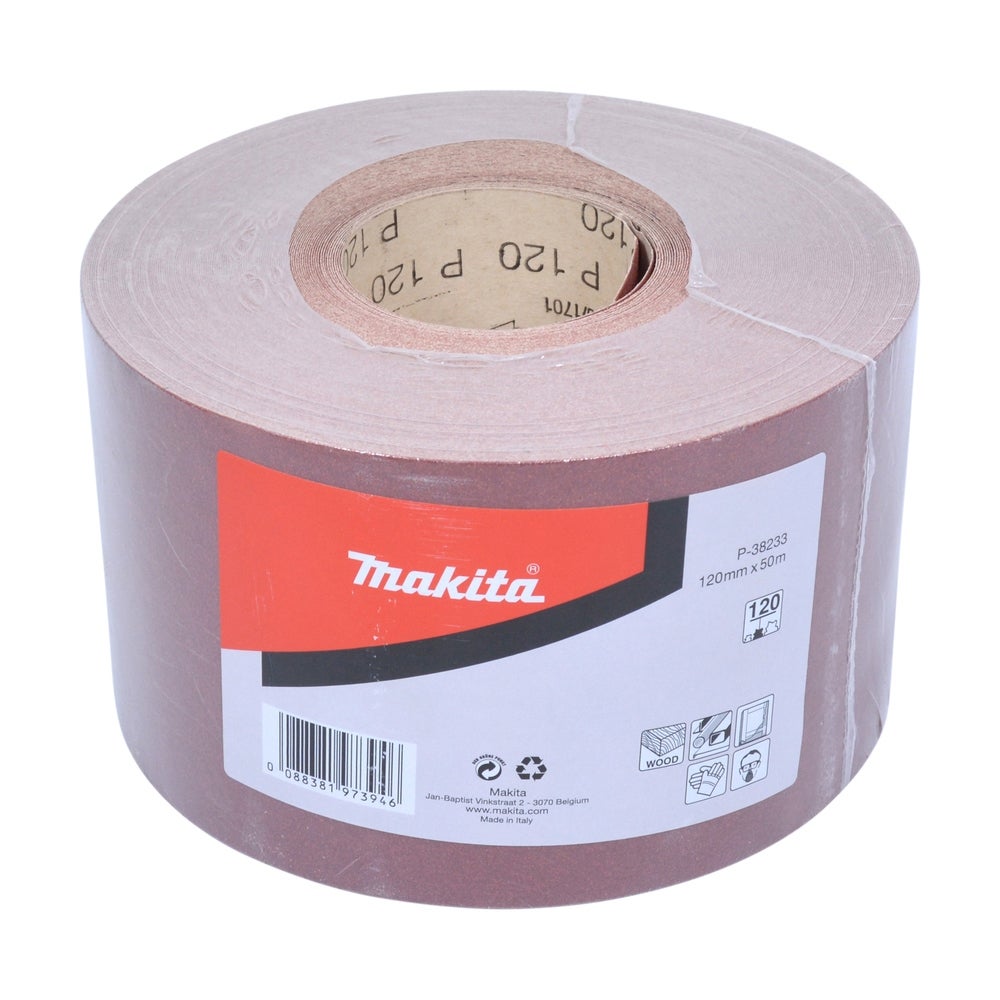 Makita Schleifpapier-Rolle, 120 mm x 50 m, K120 #P-38233