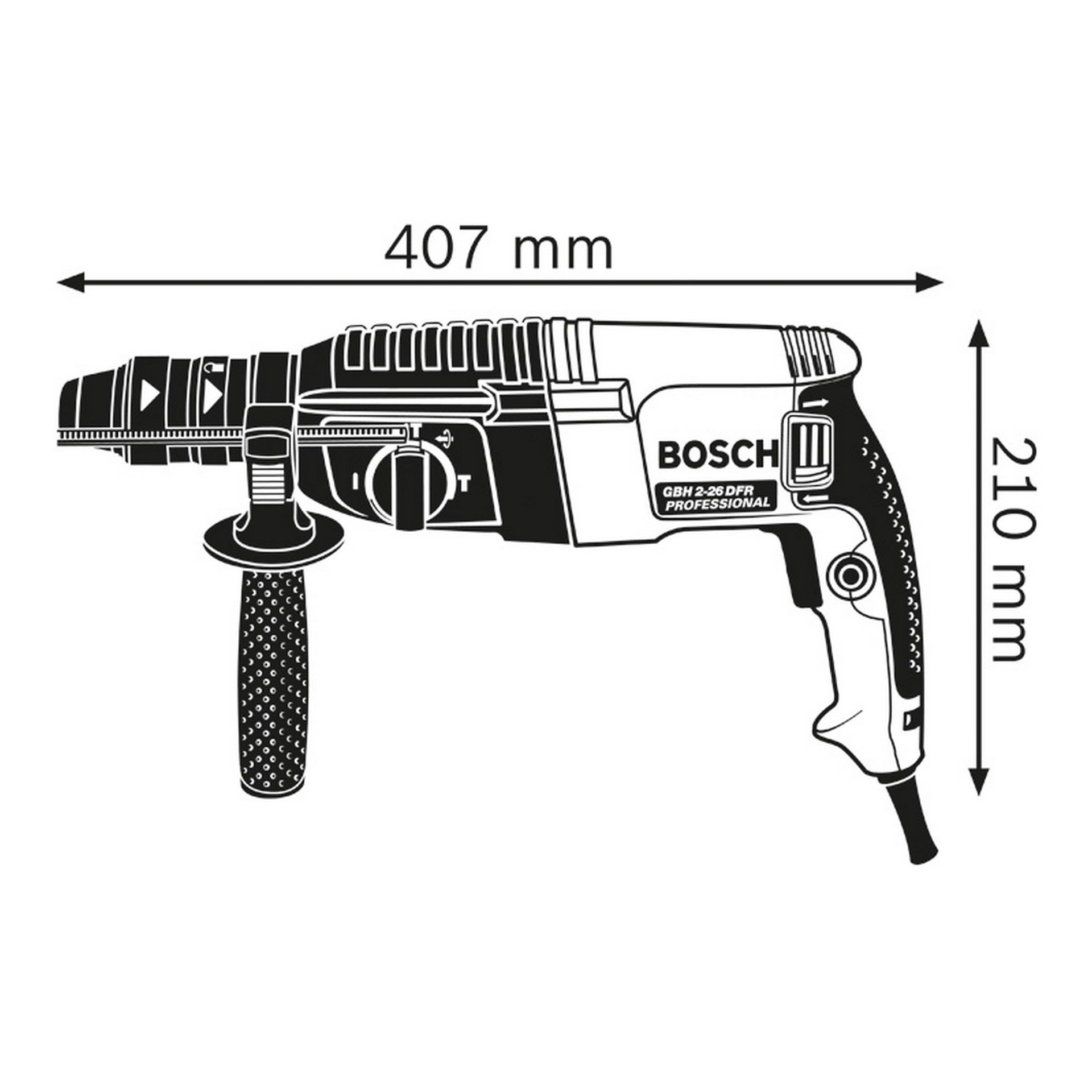 Bosch Bohrhammer mit SDS plus GBH 2-26 F, Handwerkerkoffer #06112A4000