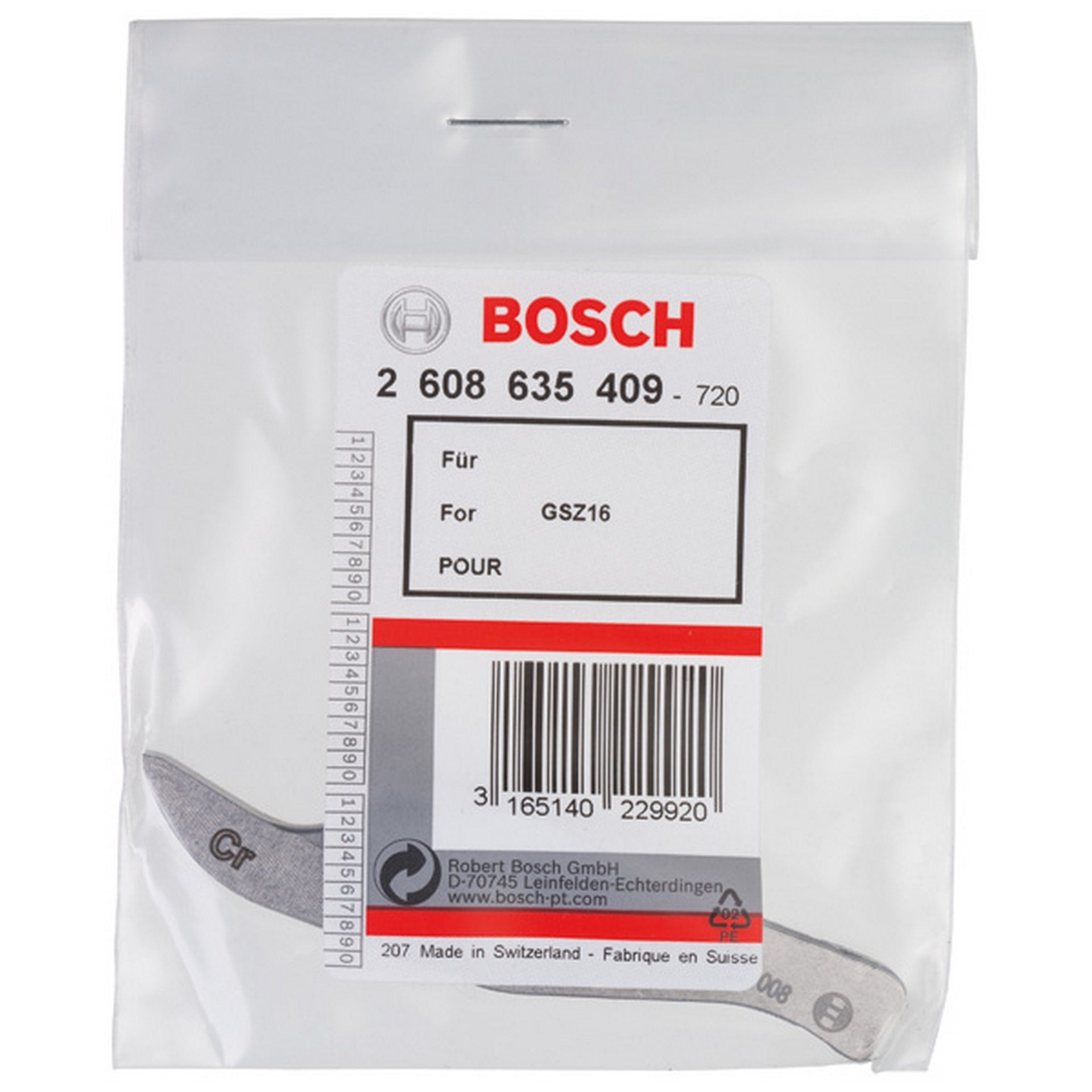 Bosch Messer Chromstahl zum Schneiden von Inox #2608635409