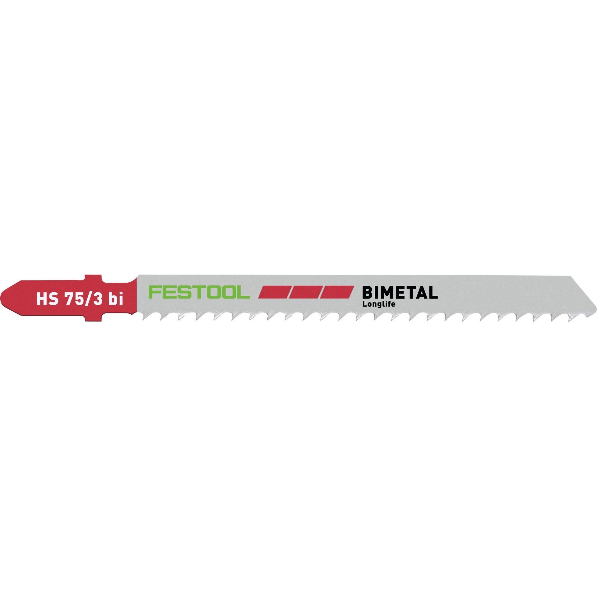 Festool Stichsägeblatt PLASTICS SOLID MATERIAL HS 75/3 BI/5 #204336