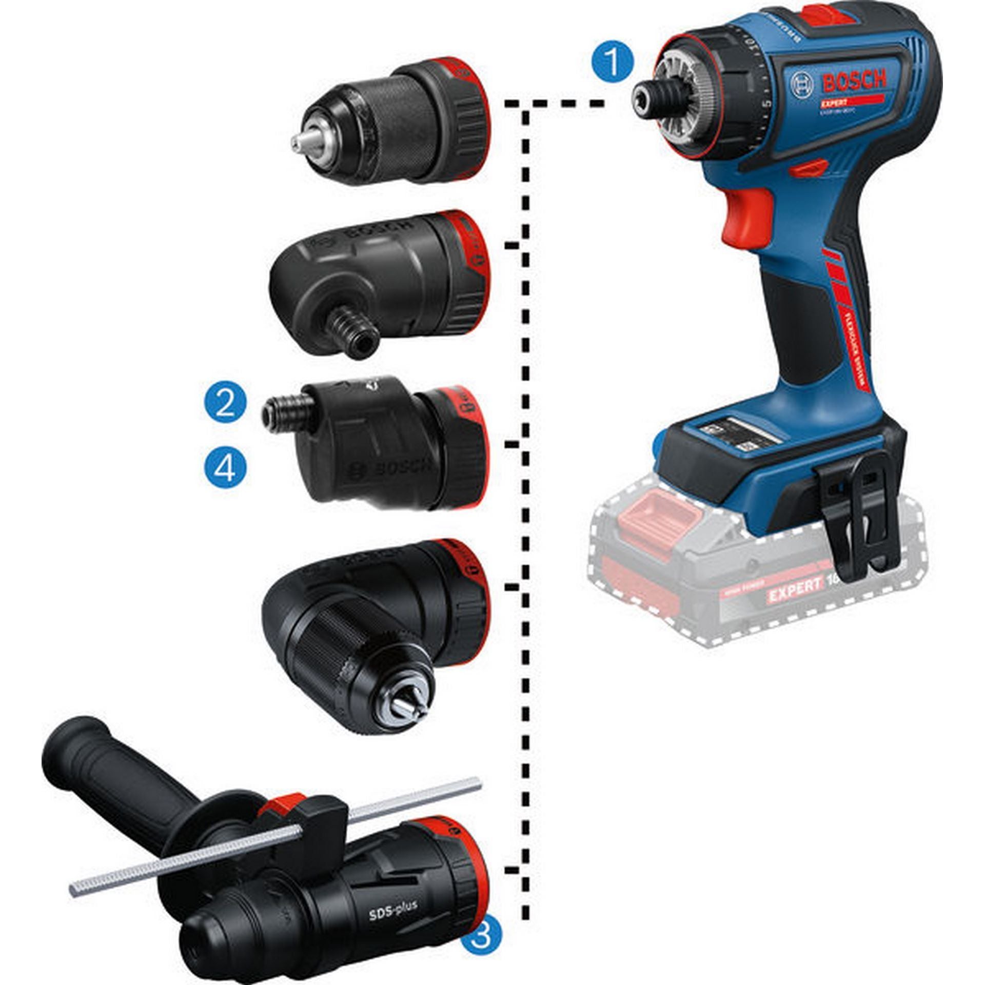 Bosch Akku-Bohrschrauber EXSR18V-90FC, L-BOXX 136 #06019R2000