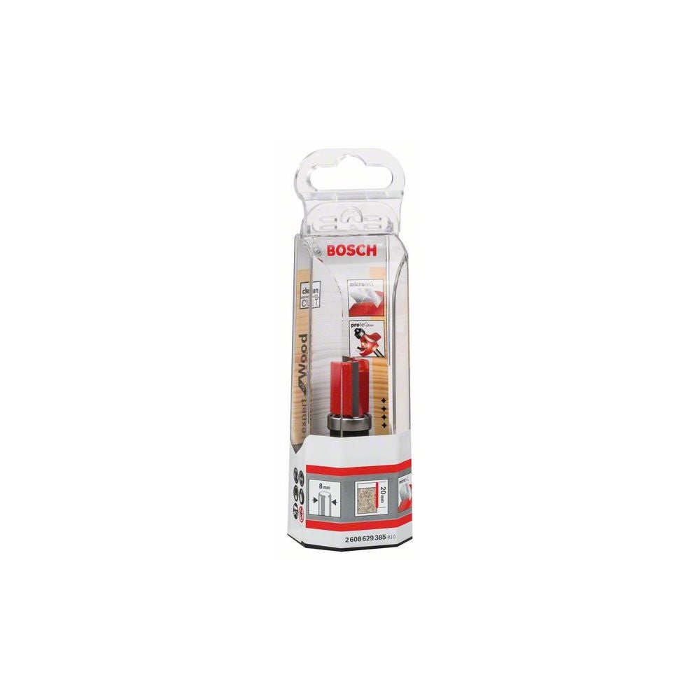 Bosch Bündigfräser Expert for Wood Laminate mit ob. Kugellager, D 1 mm, L 20mm, S 8mm #2608629385