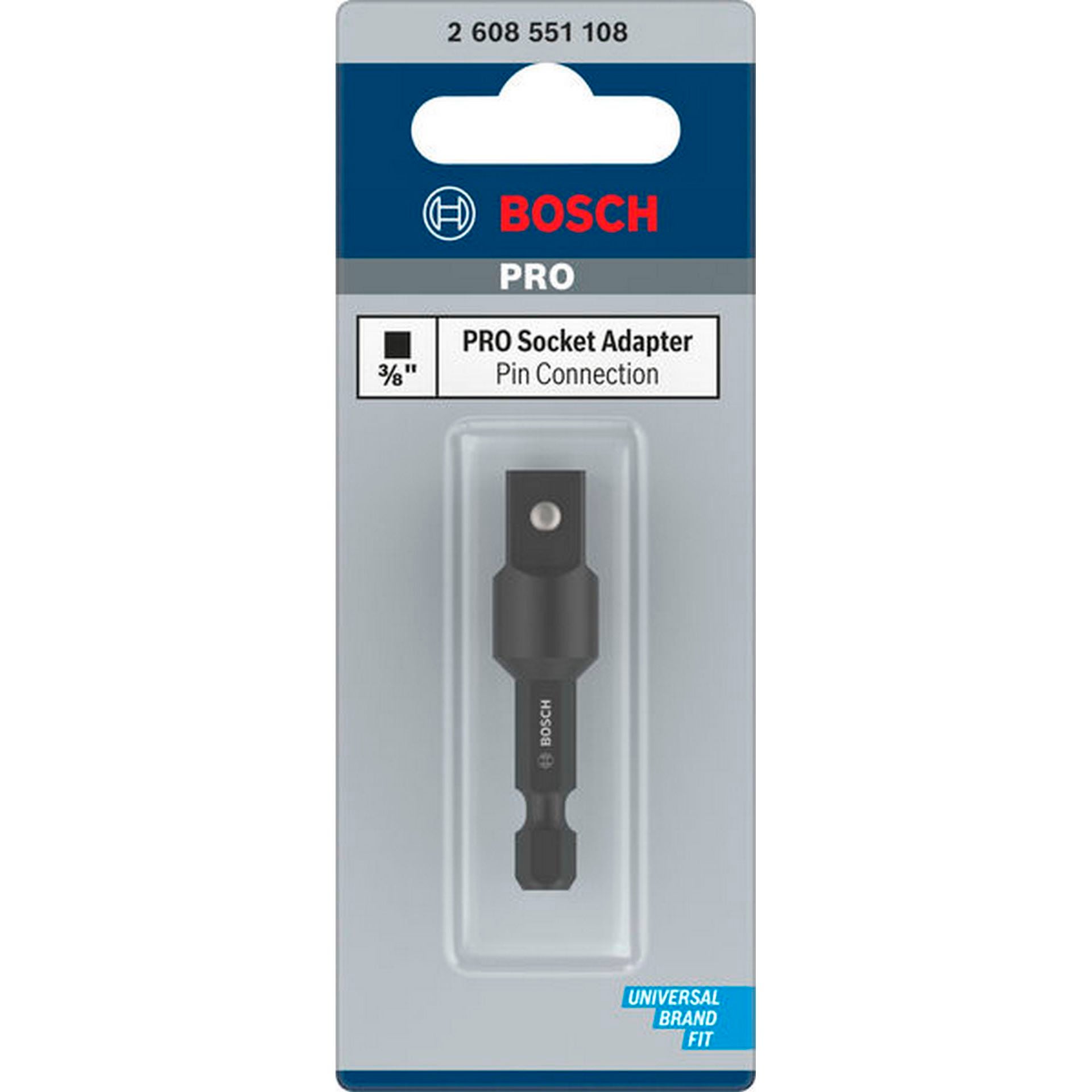 Bosch PRO Socket Adapter mit Stiftverbindung, 3/8", 50 mm #2608551108