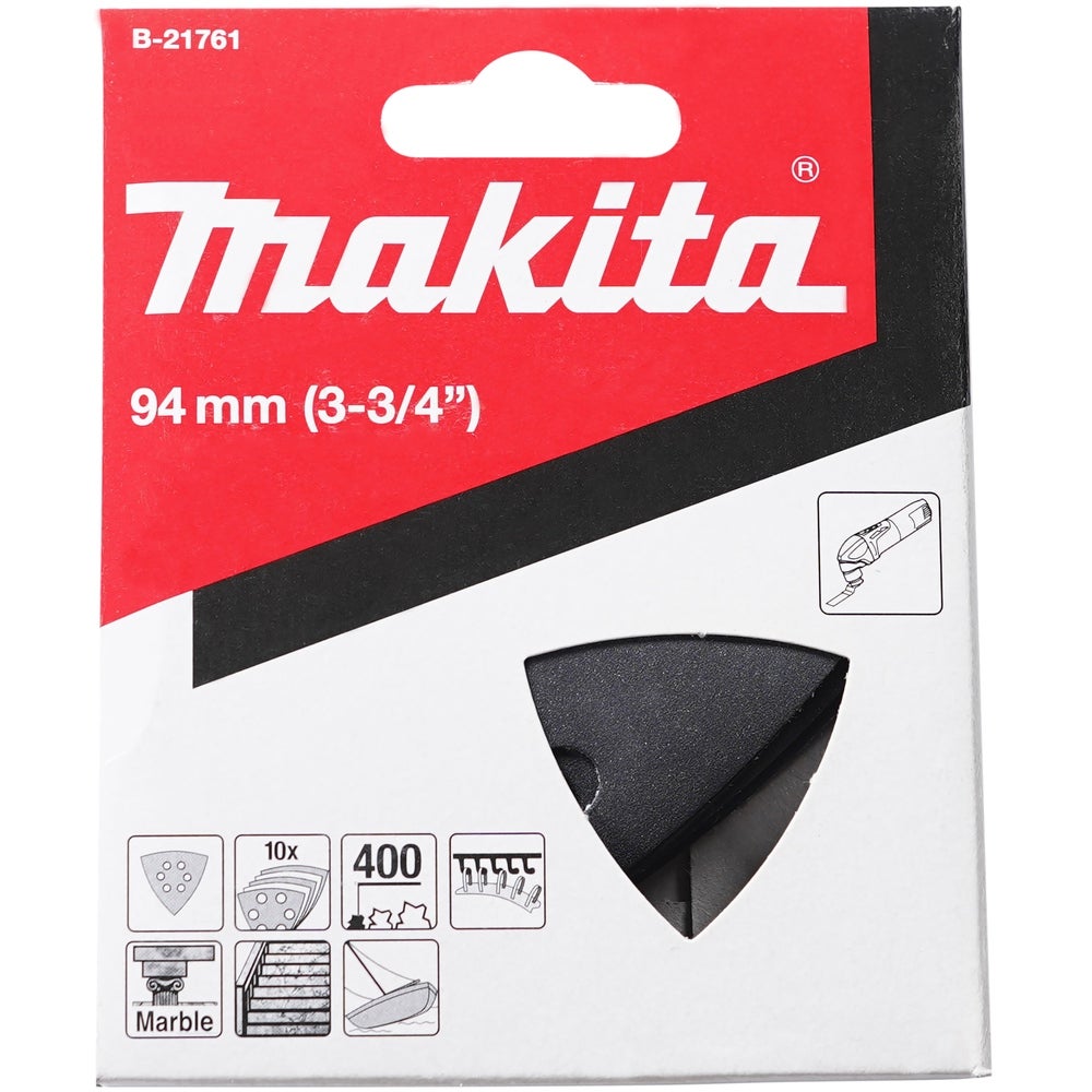 Makita 10 Stk. Schleifpapier Deltoid, 94 mm, K400 #B-21761