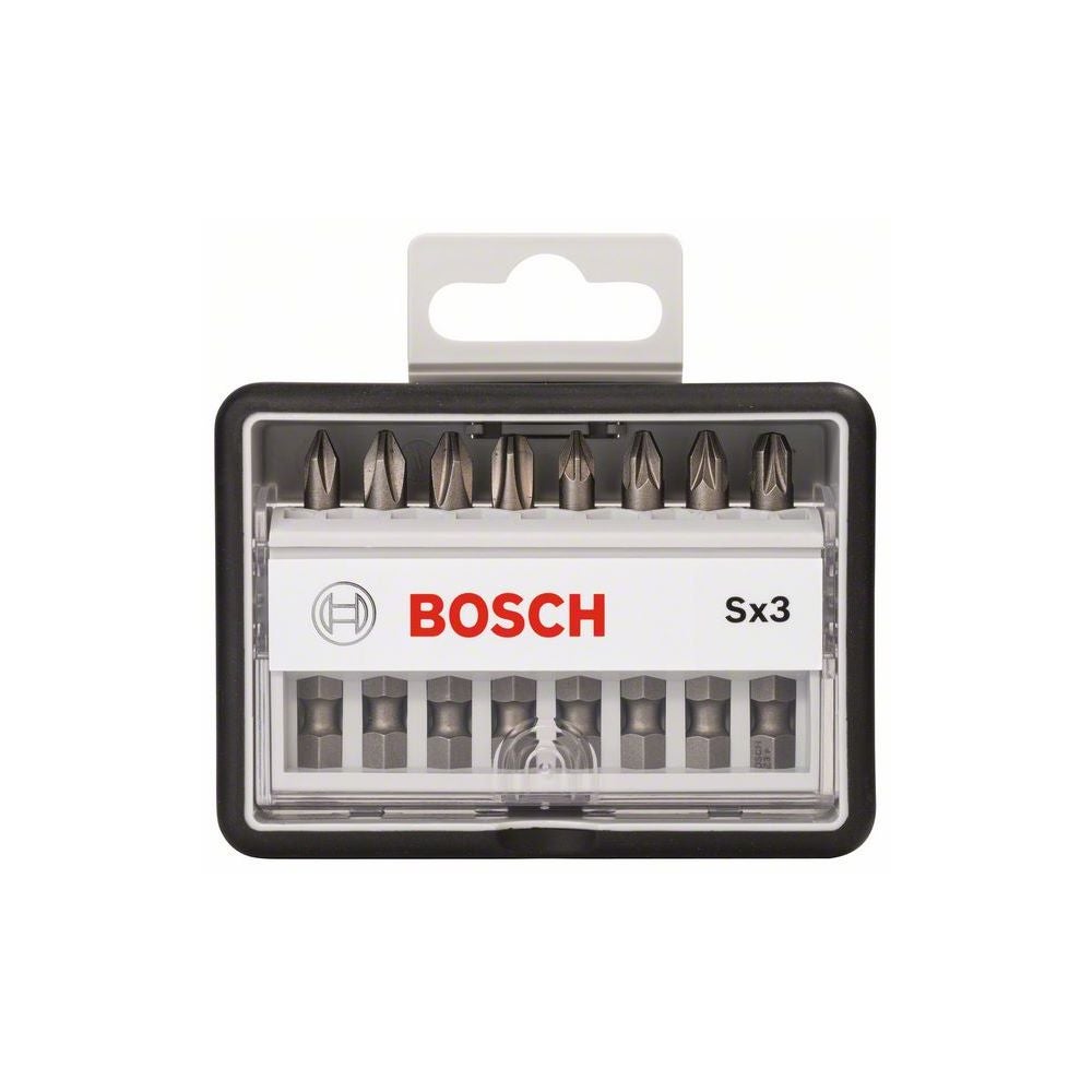 Bosch 8-tlg. Schrauberbit-Set, Robust Line, Sx PH/PZ, Extra Hard-Ausführung #2607002558