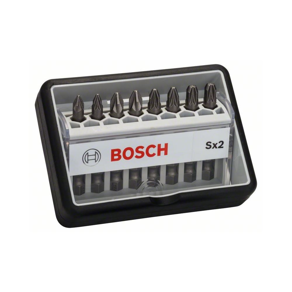 Bosch 8-tlg. Schrauberbit-Set, Robust Line, Sx PZ, Extra Hard-Ausführung #2607002557