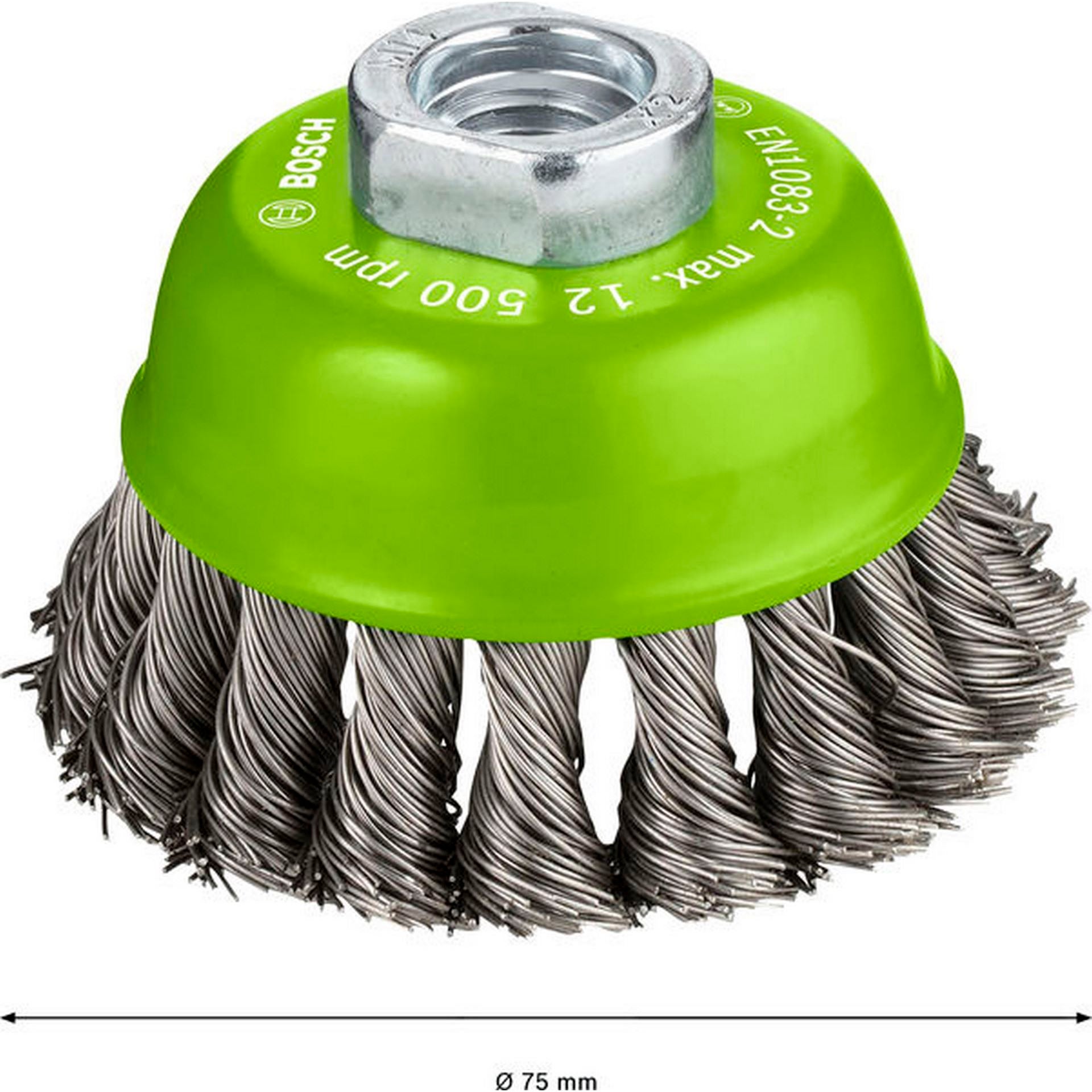 Bosch PRO Stainless Steel heavy Topfbürste, 75 x 0,5 mm, Gewinde #2608622060