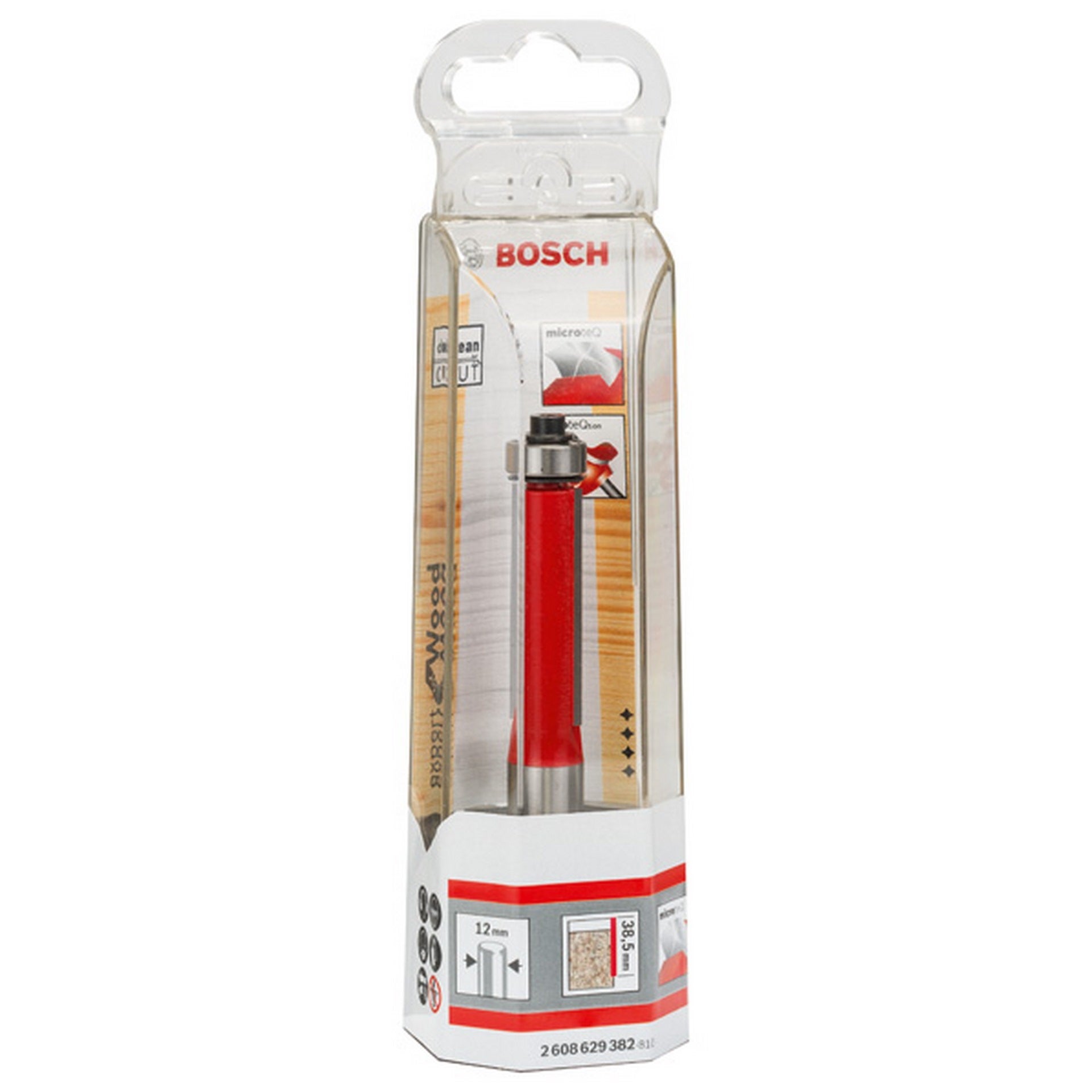 Bosch Bündigfräser Expert for Wood Laminate,unt.Kugellager, D 12,7mm, L 38,5mm, S 12mm #2608629382