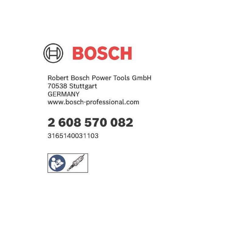 Bosch Spannzange mit Spannmutter, 3 mm, für Bosch-Geradschleifer #2608570082