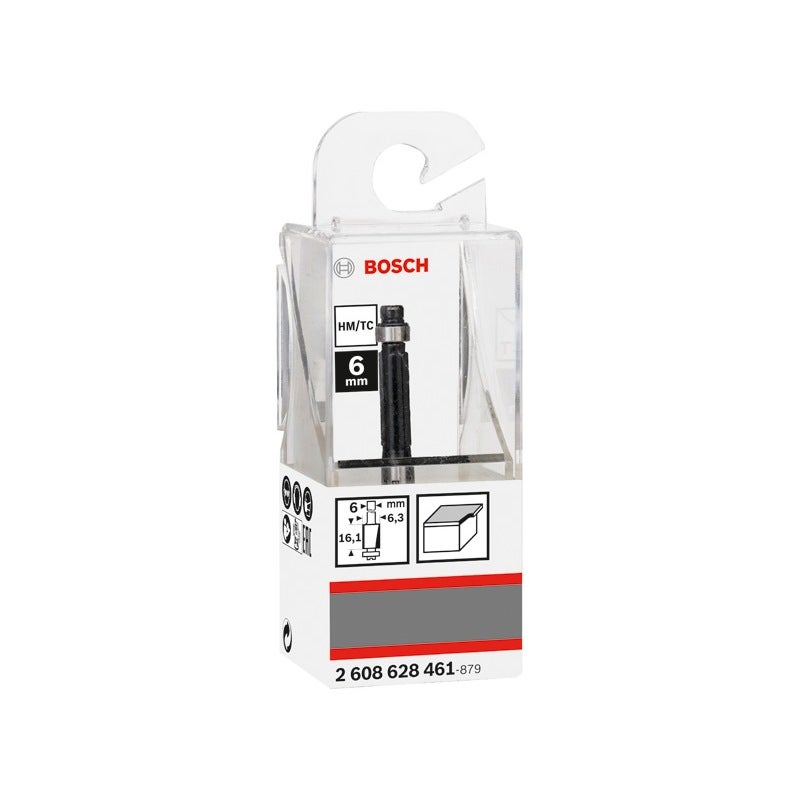 Bosch PRO Bündigfräser mit unterem Kugellager, D 6,4 mm, L 16,2 mm, S 6 mm #2608628461
