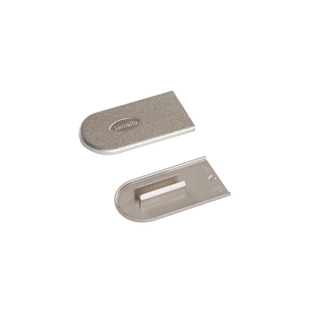 Lamello Cabineo Abdeckkappe, 100 Stück, Metalloptik Nickel #186350N