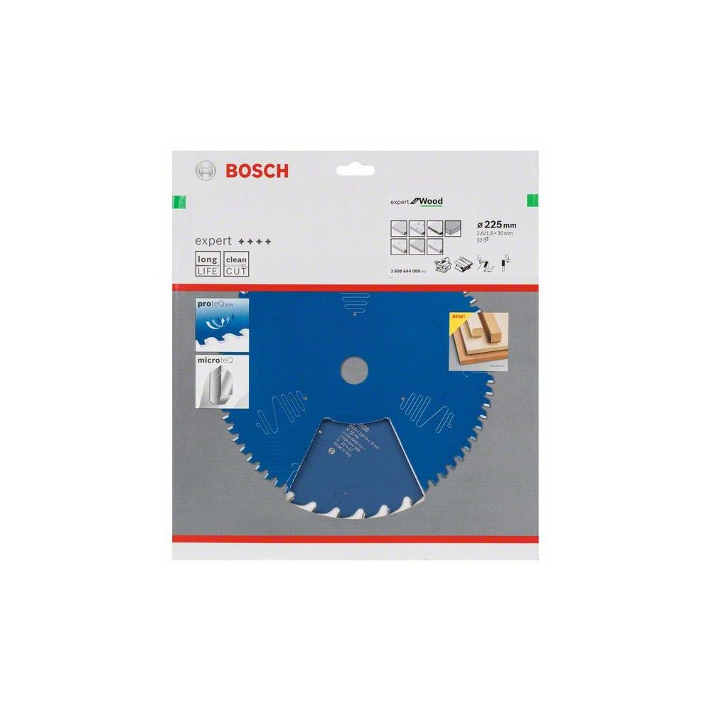 Bosch EXPERT Wood Kreissägeblatt, 225x2,6/1,6x30 mm, Z32 #2608644089