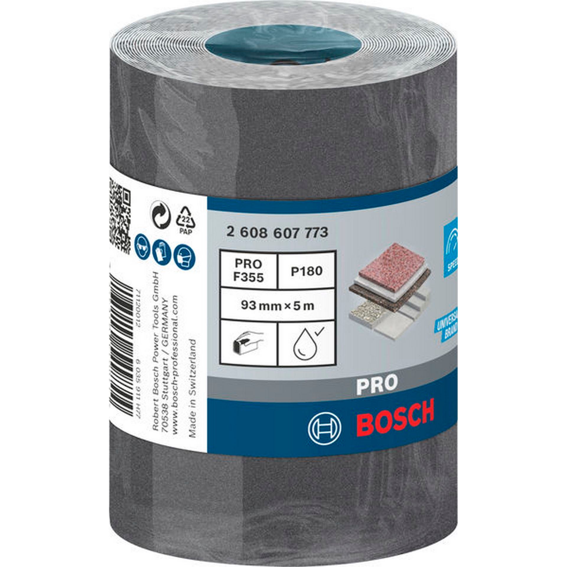 Bosch PRO C355 Schleifrolle, 93 mm, 5 m, G180 #2608607773