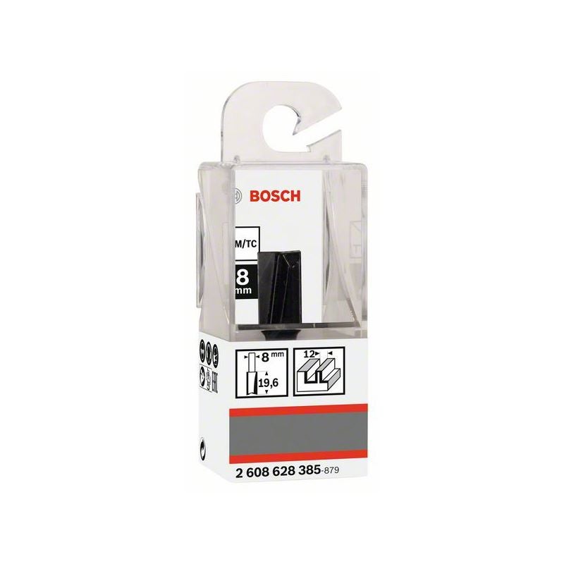 Bosch PRO Nutfräser, zweischneidig, D 12 mm, L 19,6 mm, S 8 mm #2608628385
