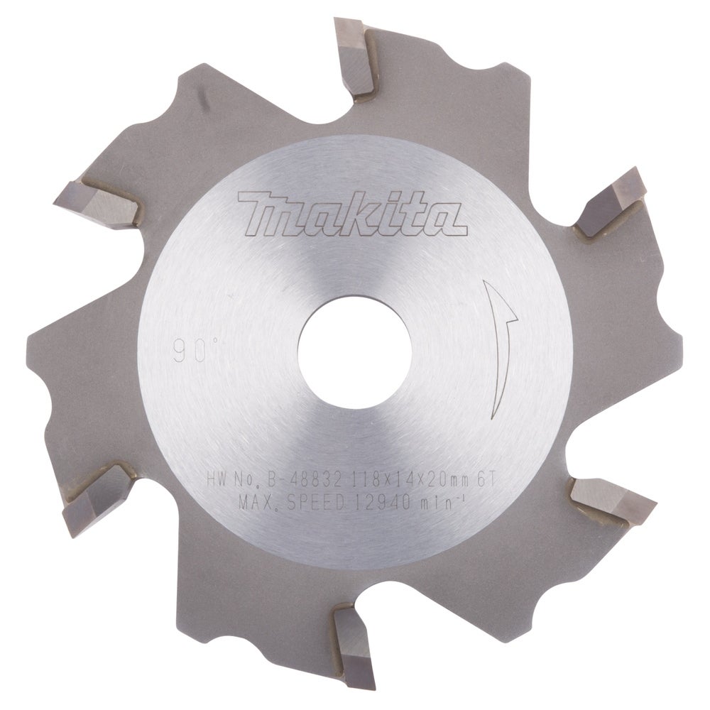 Makita HM-Fräser 90°, 118 x 20 mm, 6 Zähne #B-48832