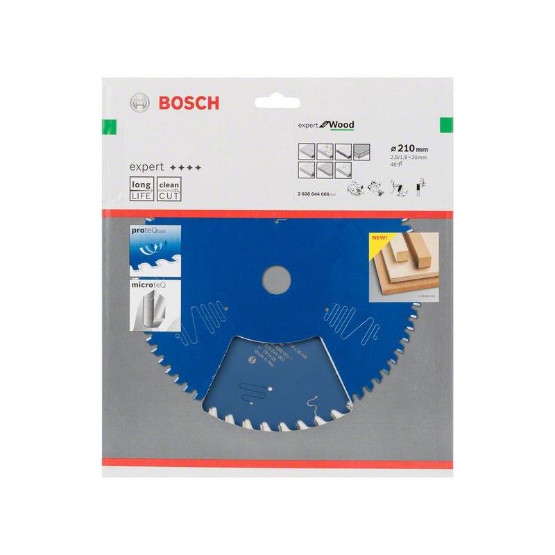 Bosch EXPERT Wood Kreissägeblatt, 210x2,8/1,8x30 mm, Z48 #2608644060
