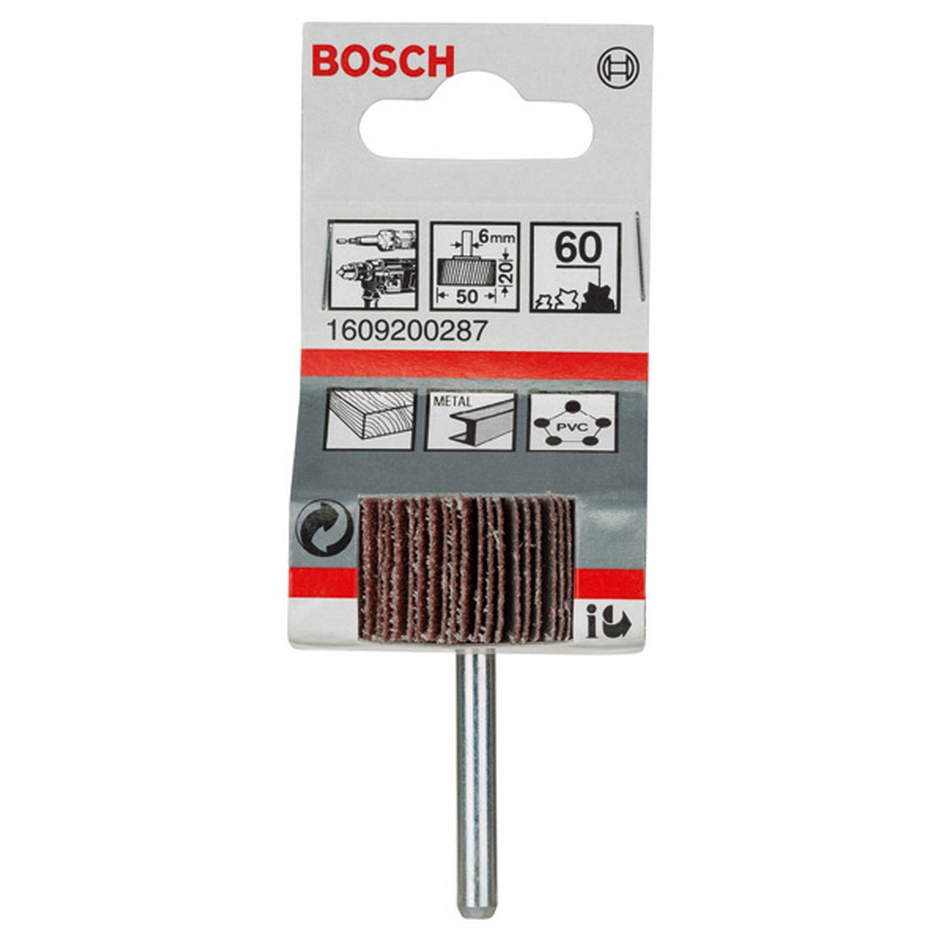 Bosch Lamellenschleifer, 6 mm, 50 mm, 20 mm, 60 #1609200287