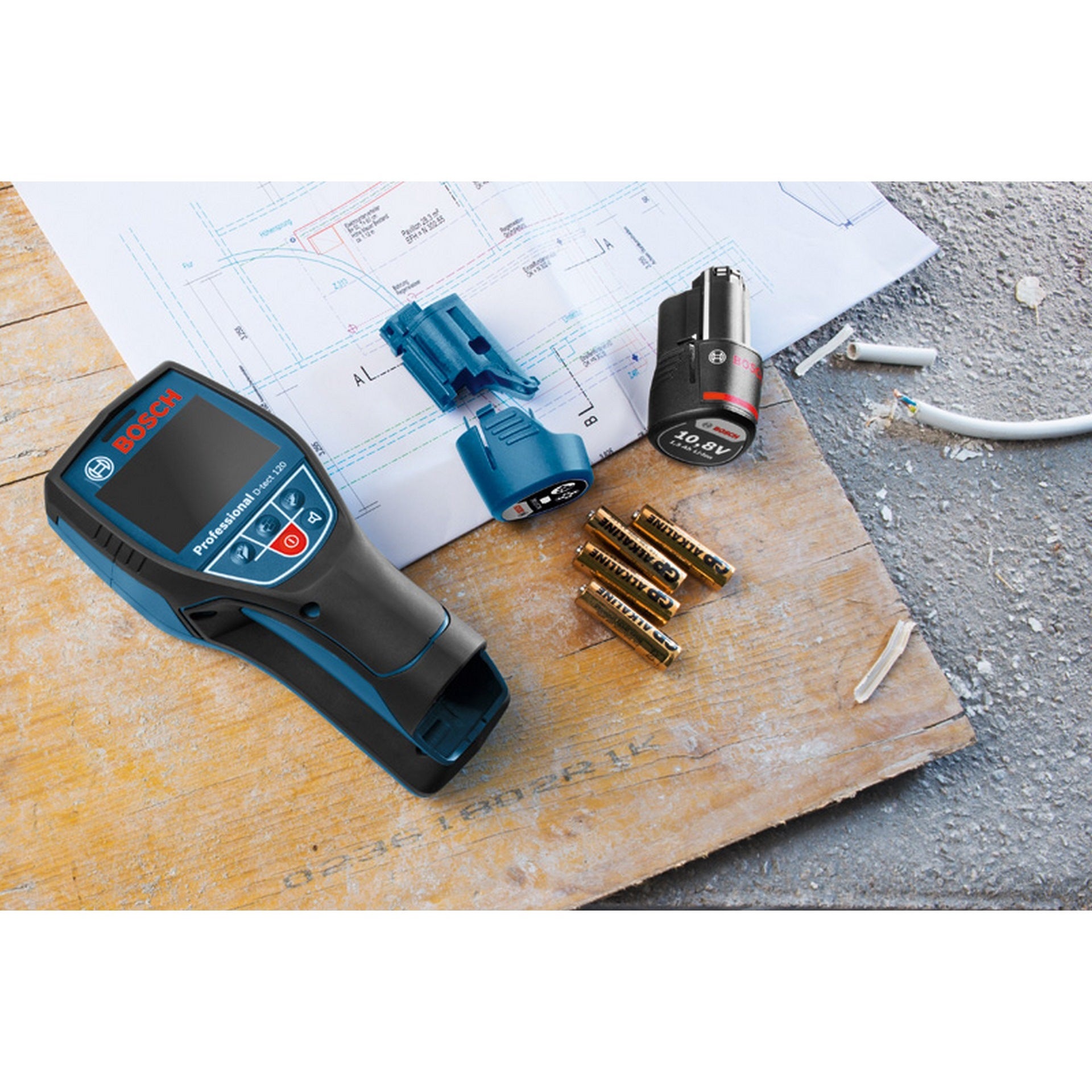 Bosch Ortungsgerät Wallscanner D-tect 120, 1 x Akku GBA 12V 2.0Ah in L-BOXX #0601081301