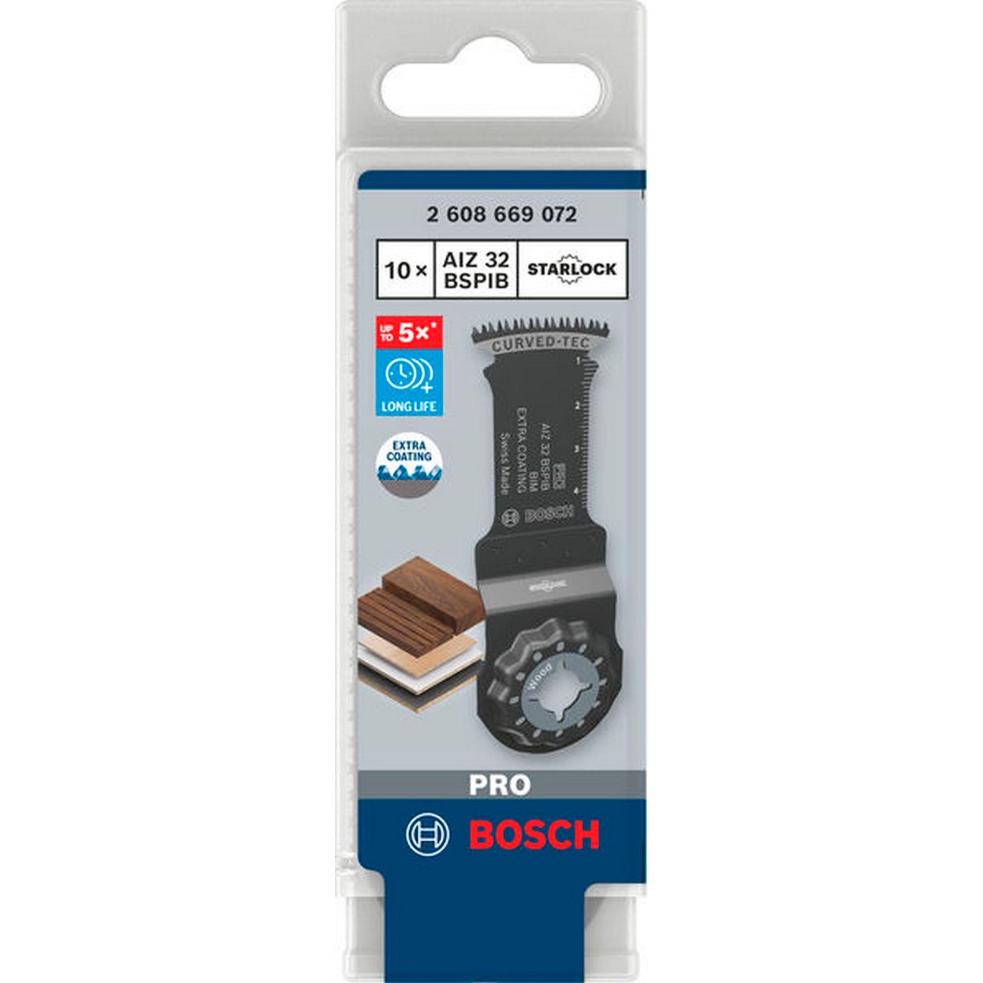 Bosch PRO AIZ 32 BSPIB Blatt für Multifunktionswerkzeuge, 32 x 50 mm, 10-tlg. #2608669072