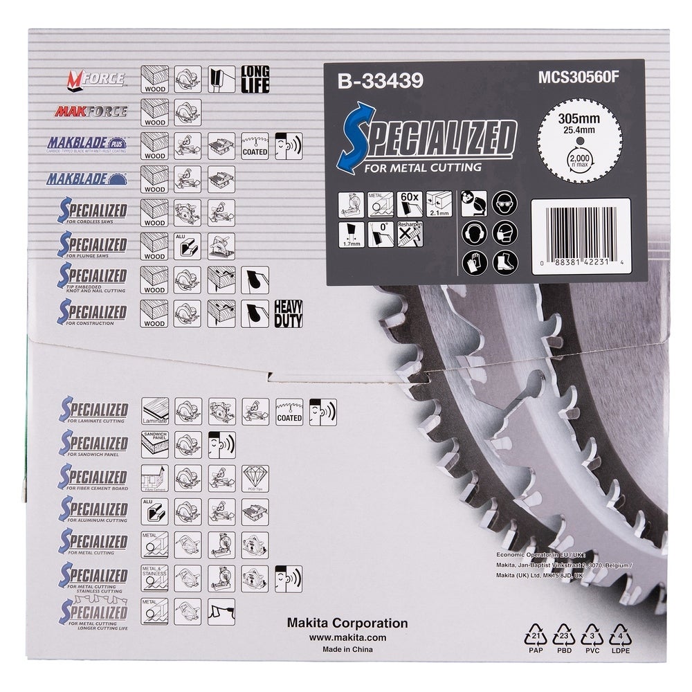 Makita SPECIALIZED Sägeb.305x1"x60Z #B-33439