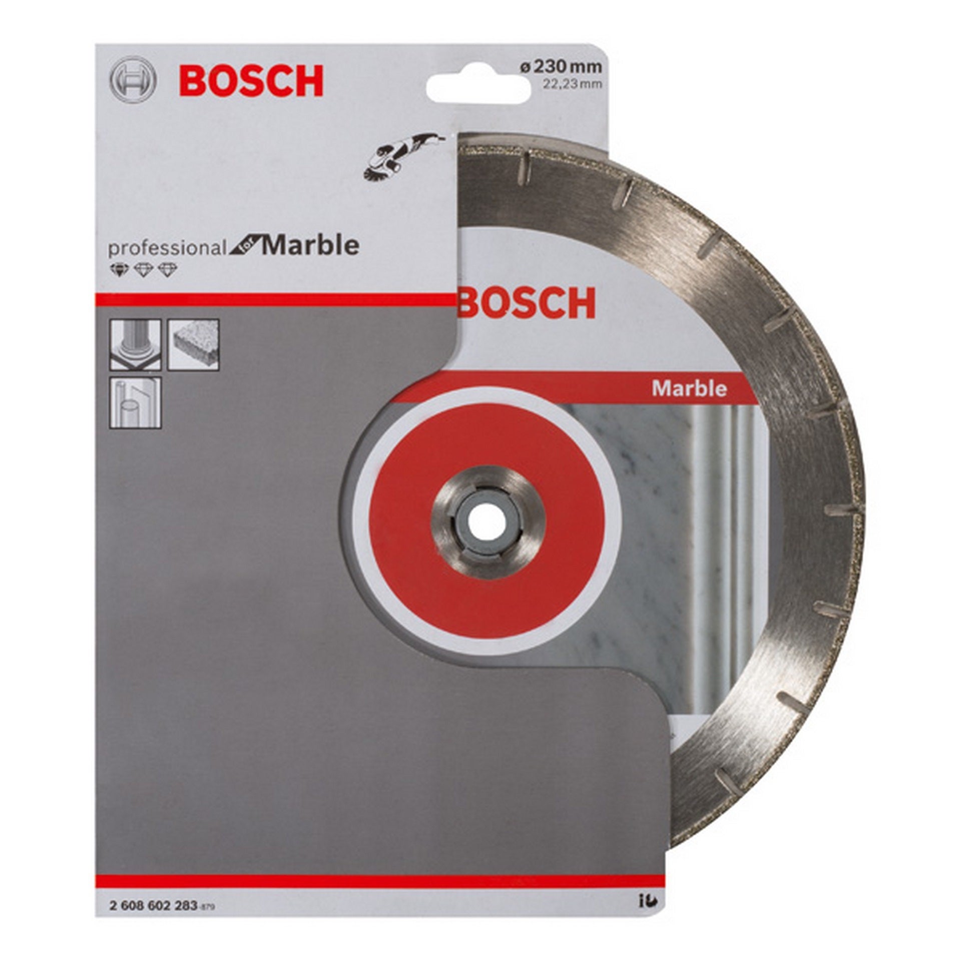 Bosch Diamanttrennscheibe Standard for Marble, 230 x 22,23 x 2,8 x 3 mm #2608602283