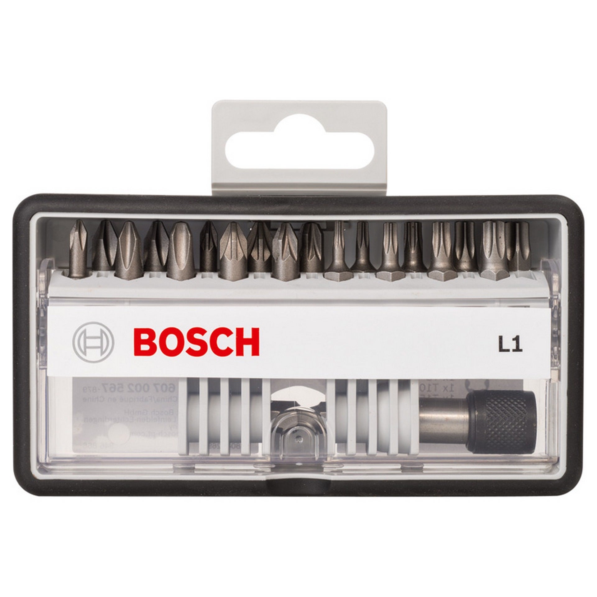 Bosch 18+1-tlg. Schrauberbit-Set, Robust Line, L PH/PZ/T, Extra Hard-Ausführung #2607002567