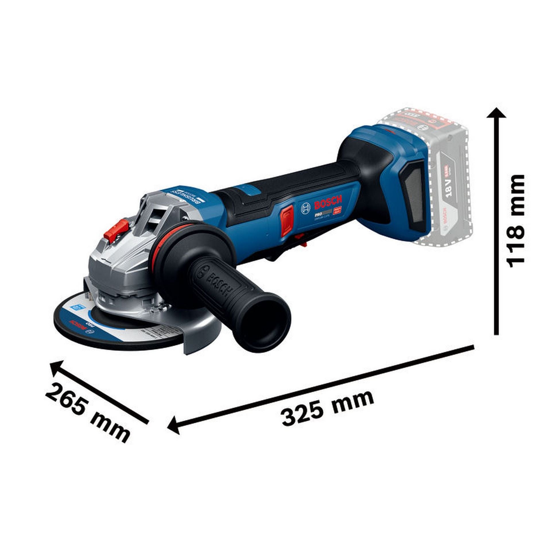 Bosch Winkelschleifer GWS18V-11PS #06019N4300