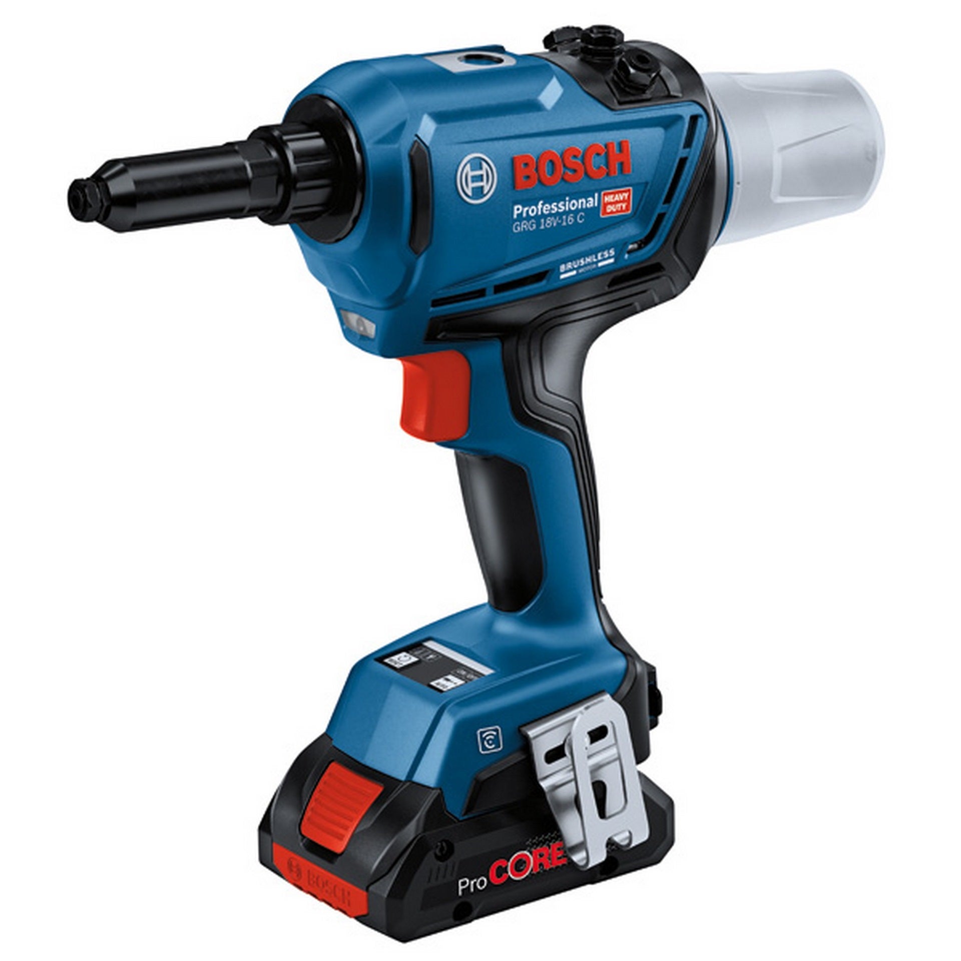 Bosch Akku-Nietpistole GRG 18V-16 C: 2 Akkus ProCORE18V 4,0Ah, L-BOXX #06019K5001