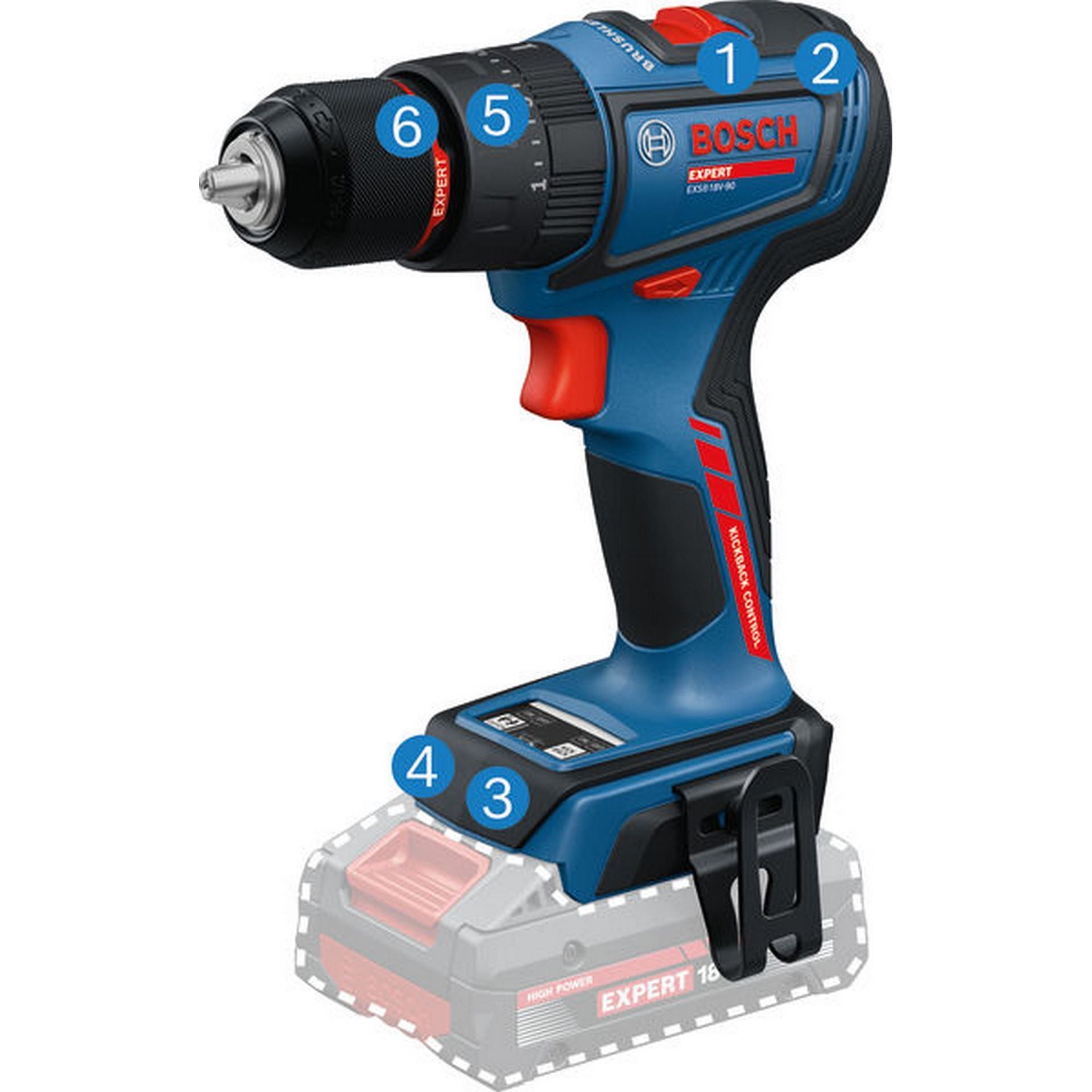 Bosch Akku-Schlagbohrschrauber EXSB18V-90, 2 x EXBA18V-40, L-BOXX 136 #06019R3101