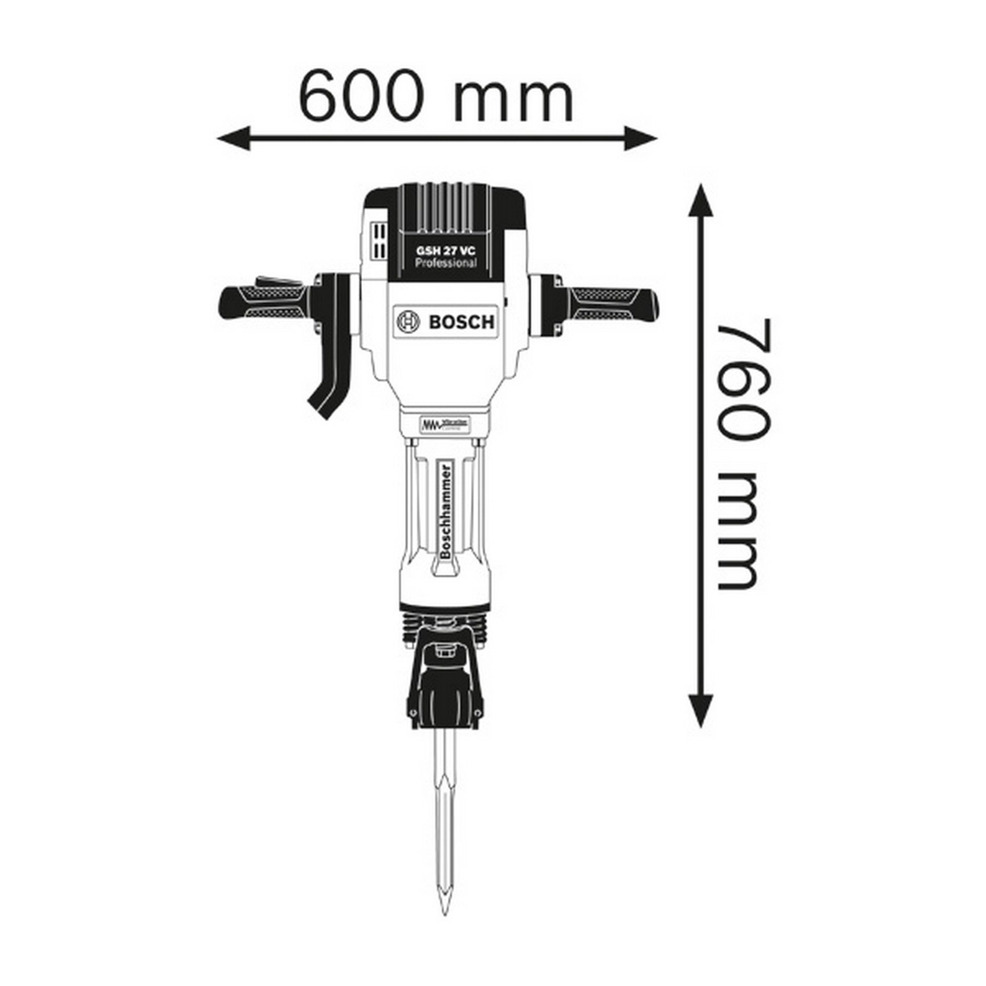 Bosch Abbruchhammer GSH 27 VC #061130A000