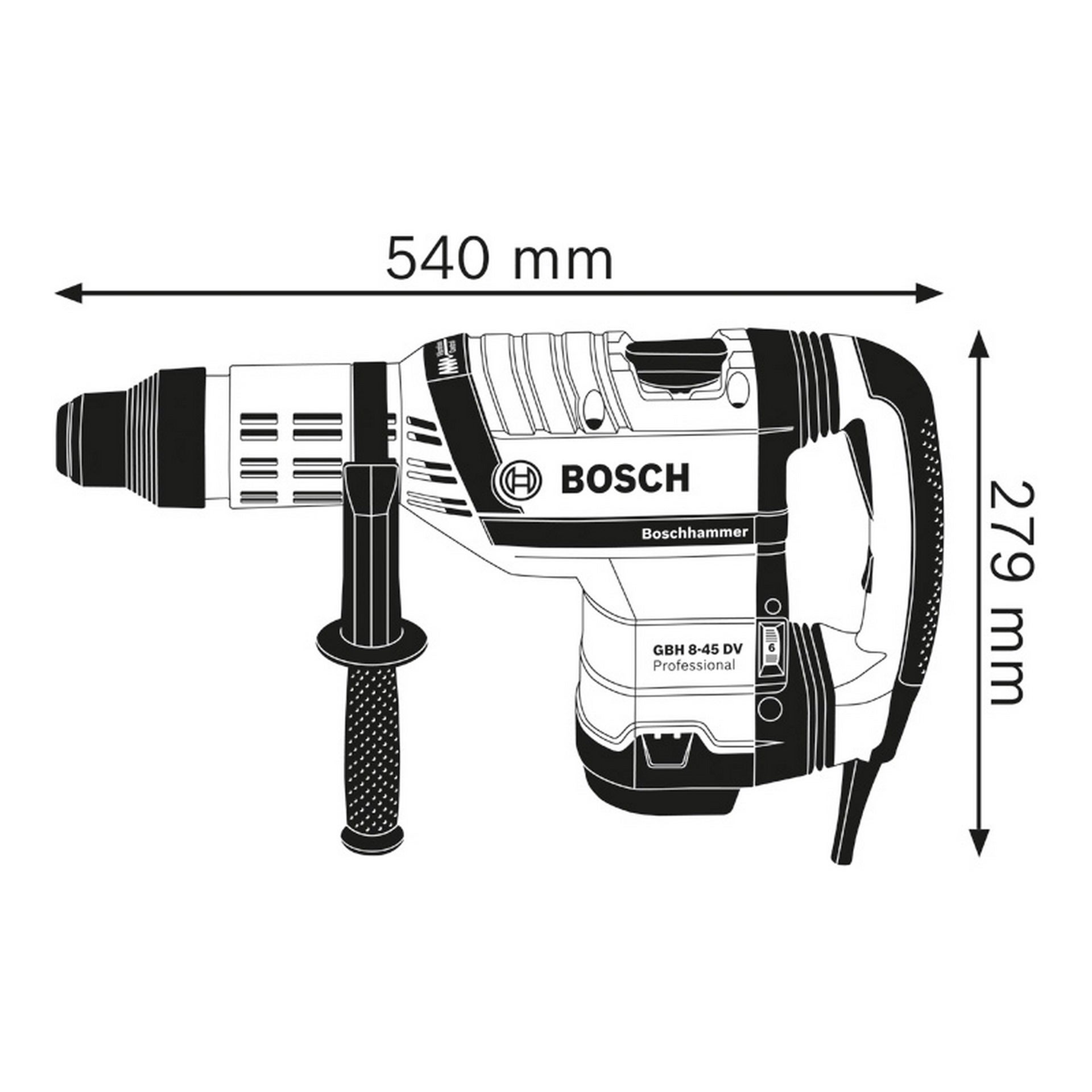 Bosch Bohrhammer mit SDS max GBH 8-45 DV #0611265000