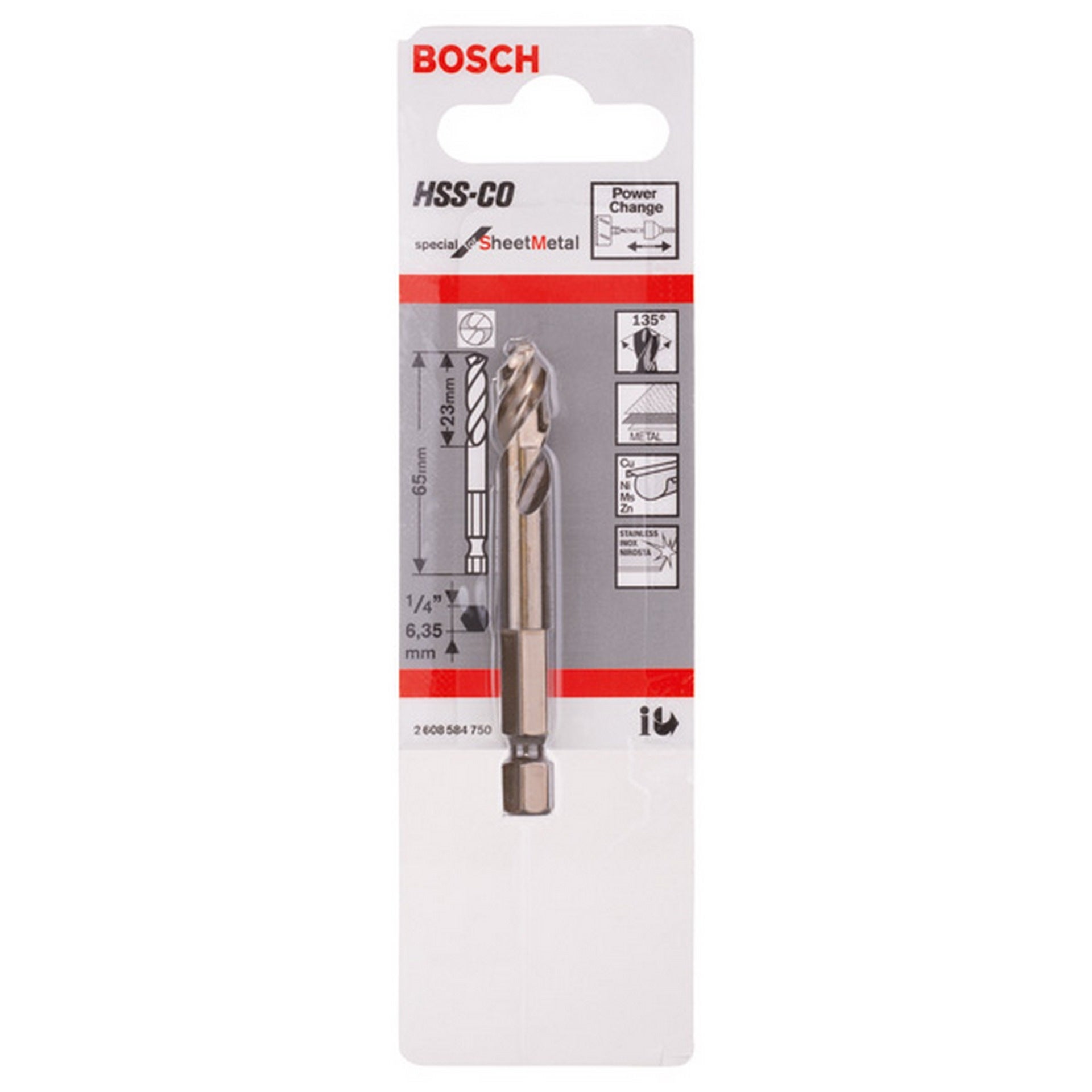 Bosch Zentrierbohrer HSS-Co, 65 mm #2608584750