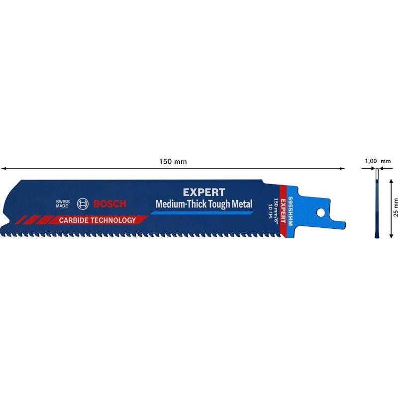 Bosch EXPERT S955HHM Medium-Thick Tough Metal Säbelsägeblatt #2608900373