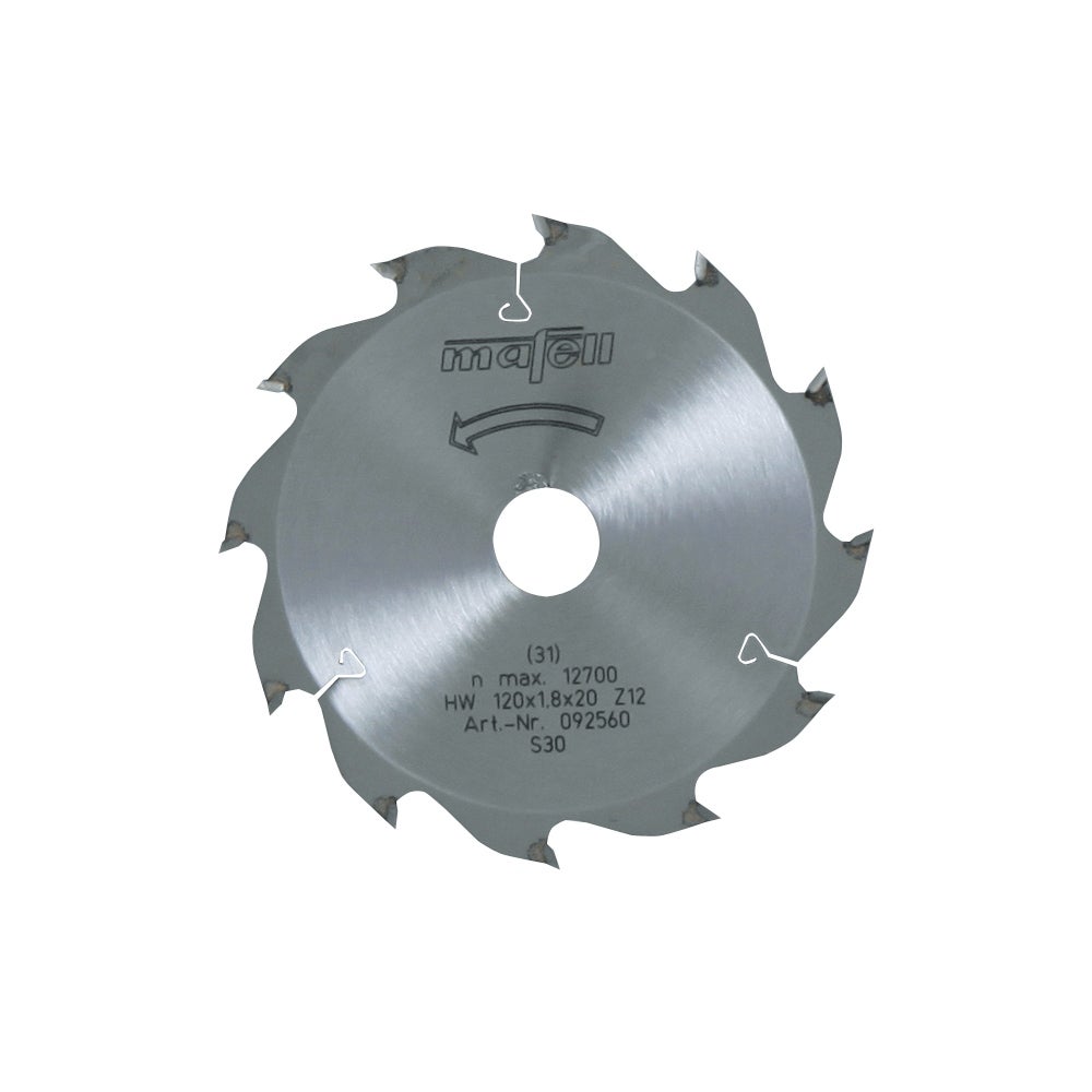 Mafell Sägeblatt-HM, 120 x 1,2/1,8 x 20 mm, Z 12, WZ #092560
