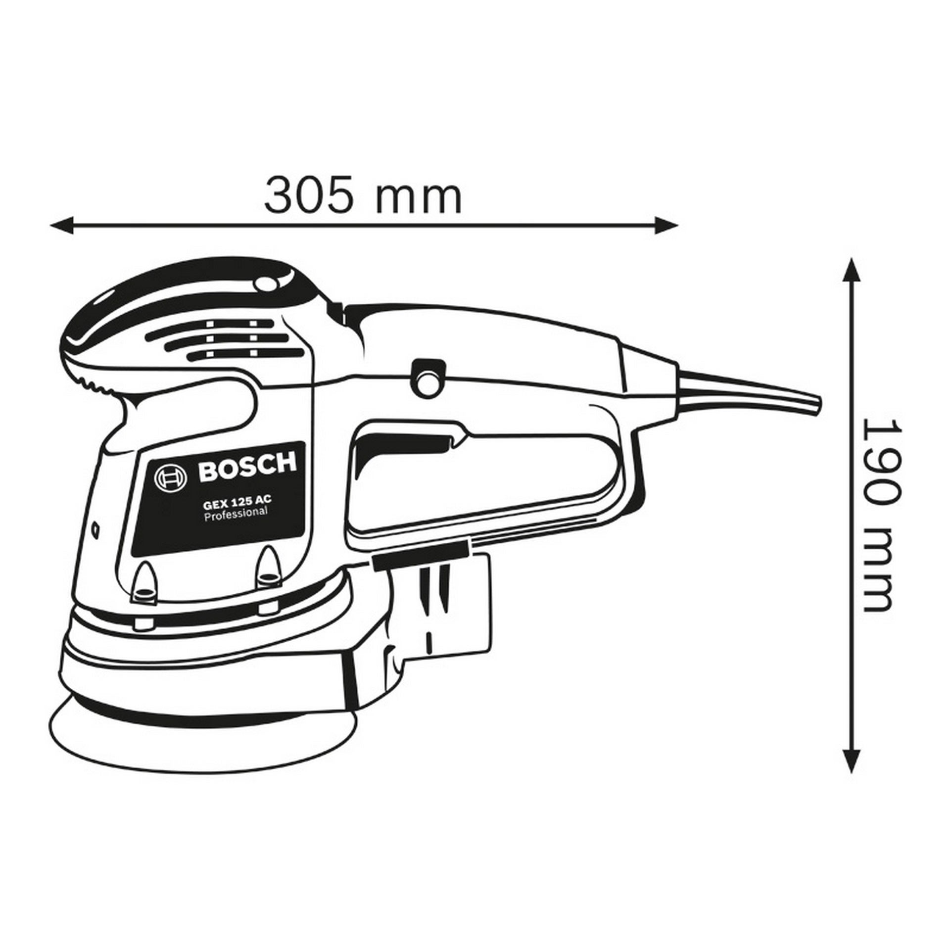 Bosch Exzenterschleifer GEX 34-125 #0601372300