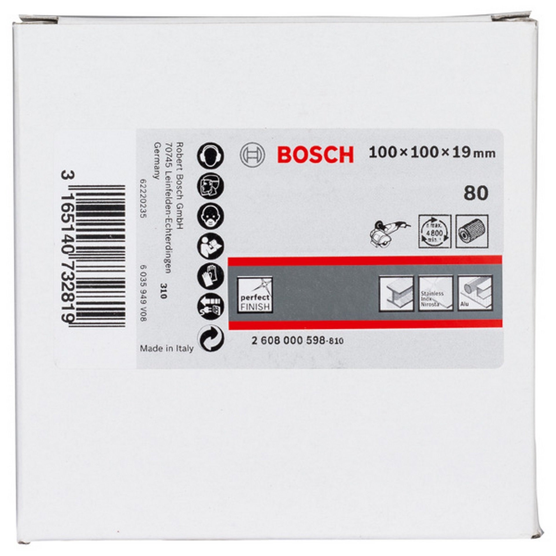 Bosch Lamellenschleifwalze, 19 mm, K 80, 100 mm #2608000598