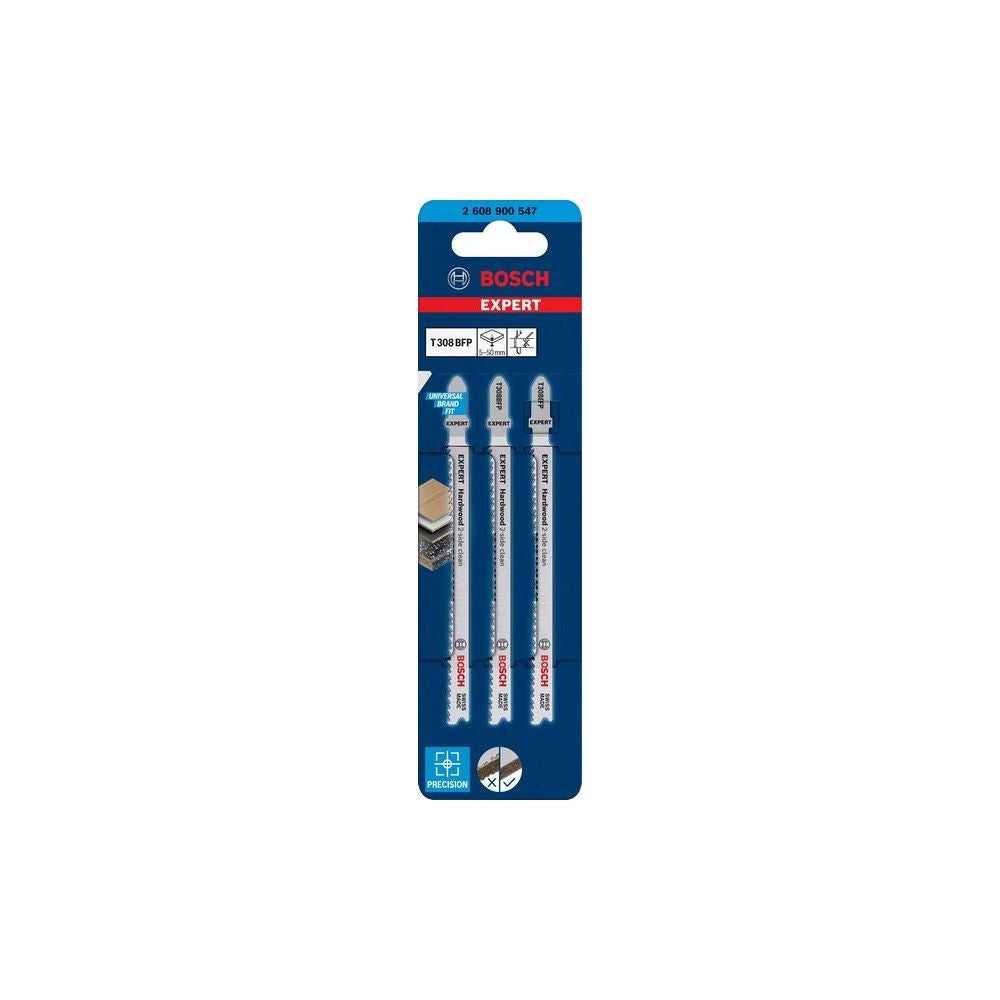 Bosch EXPERT Hardwood 2-side clean T308BFP Stichsägeblatt, 3-tlg. #2608900547