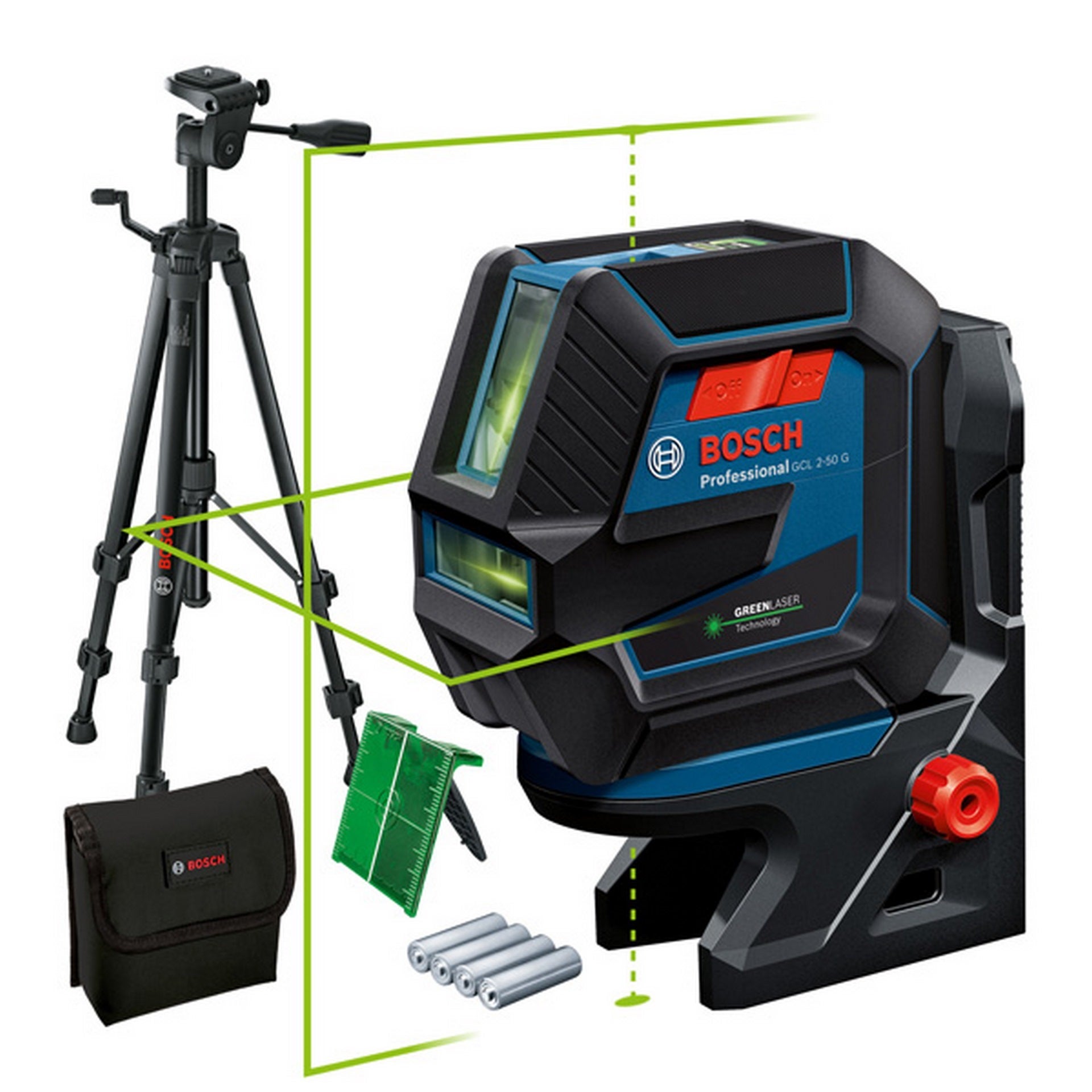 Bosch Kombilaser GCL 2-50 G mit Baustativ #0601066M01