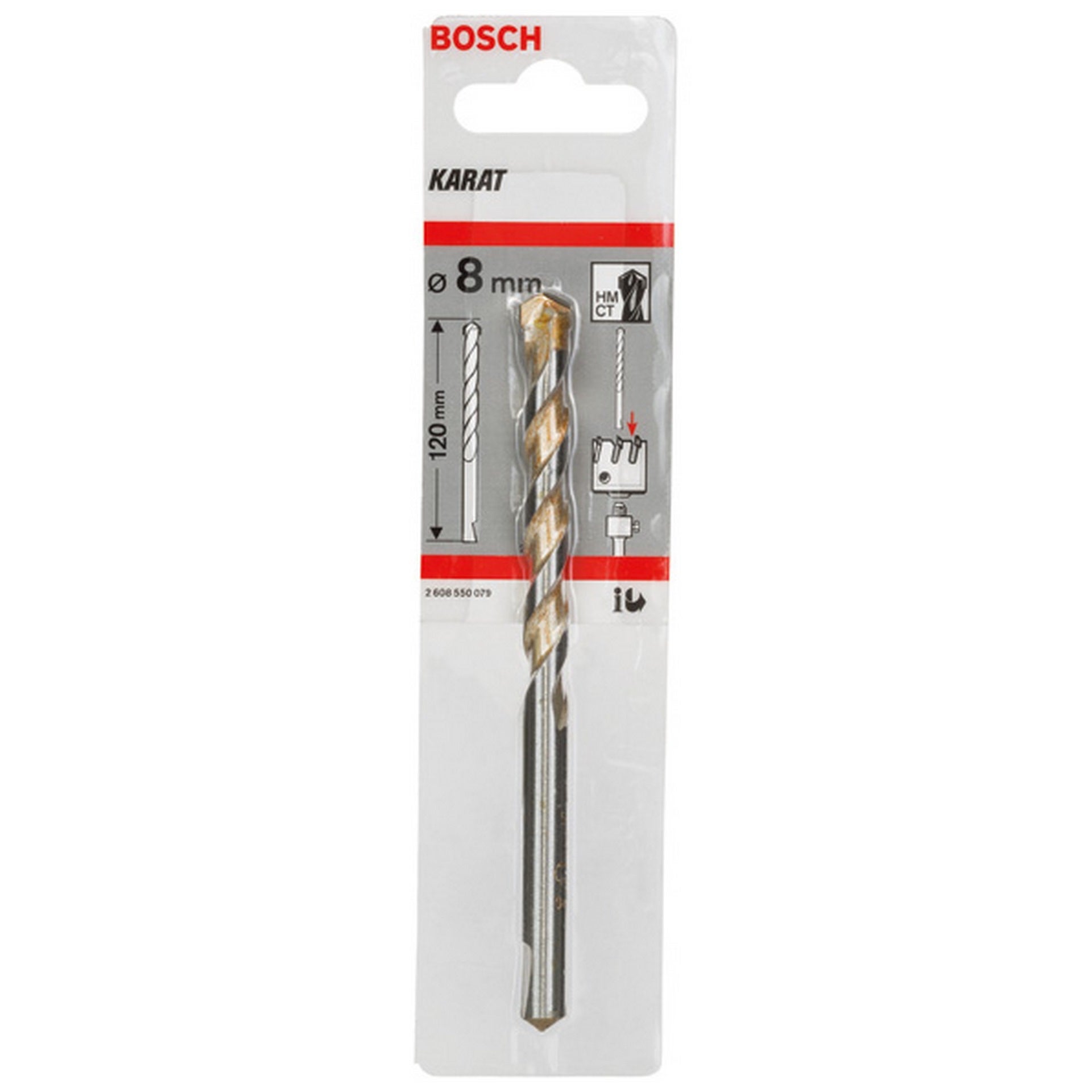 Bosch Zentrierbohrer für Sechskantaufnahmeschaft, 8 mm #2608550079
