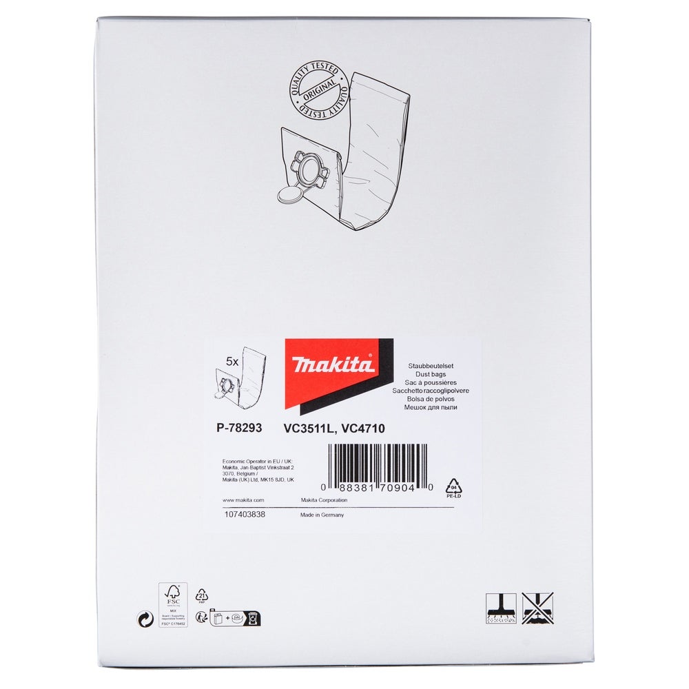 Makita Papier-Filtersäcke #P-78293