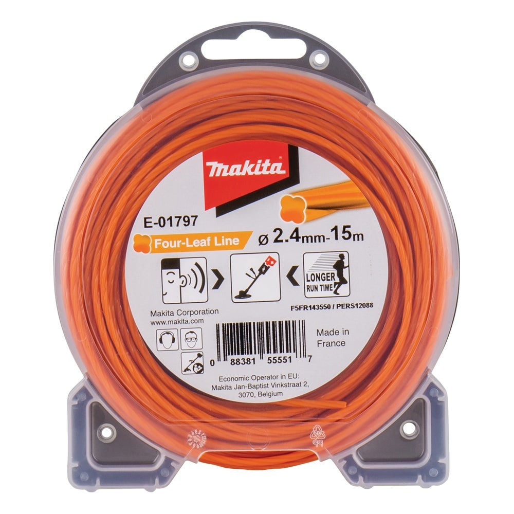Makita Mähfaden, Lärmarm (Kleeblatt-Querschnitt) #E-01797