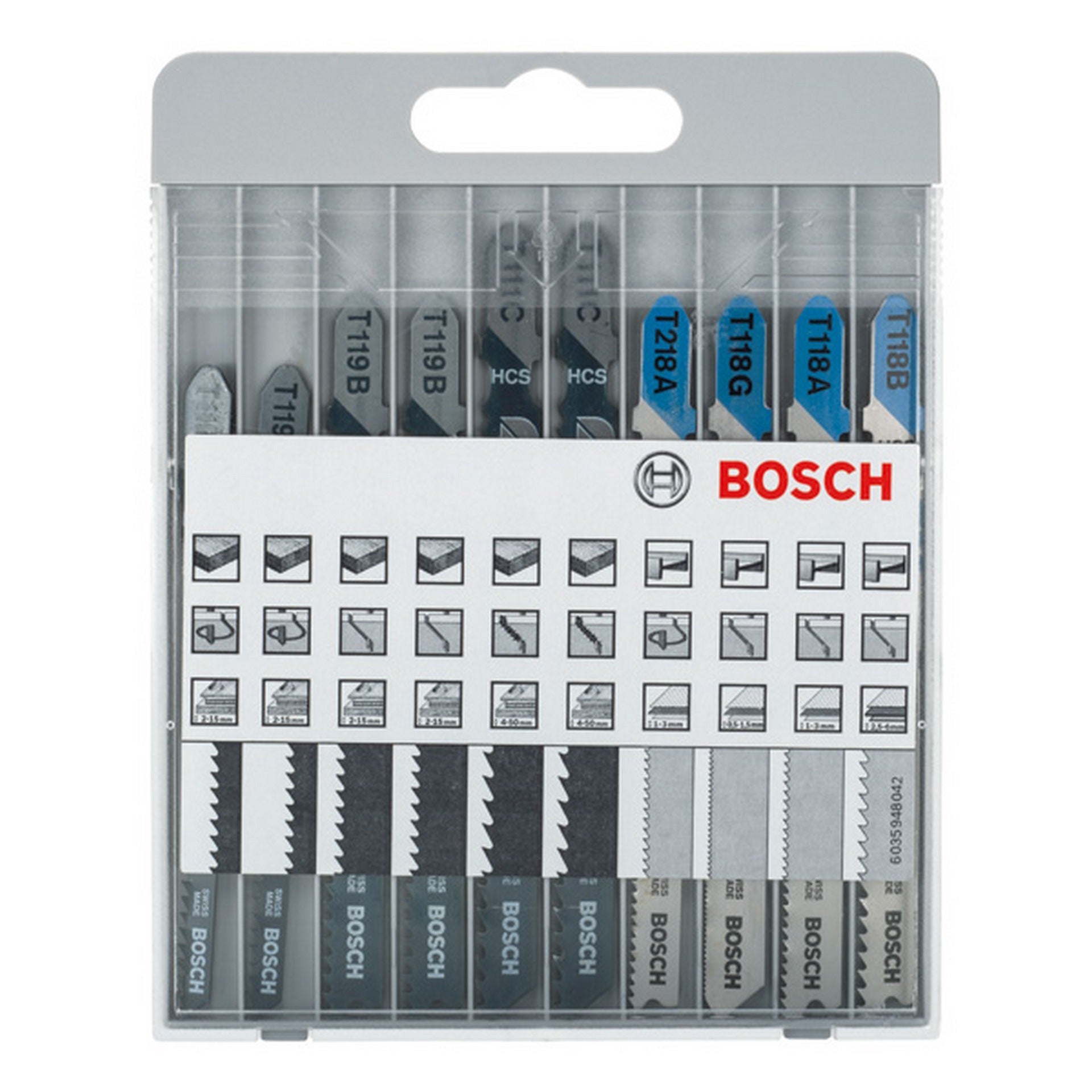 Bosch 10-tlg. Stichsägeblatt-Set Basic for Metal and Wood #2607010630