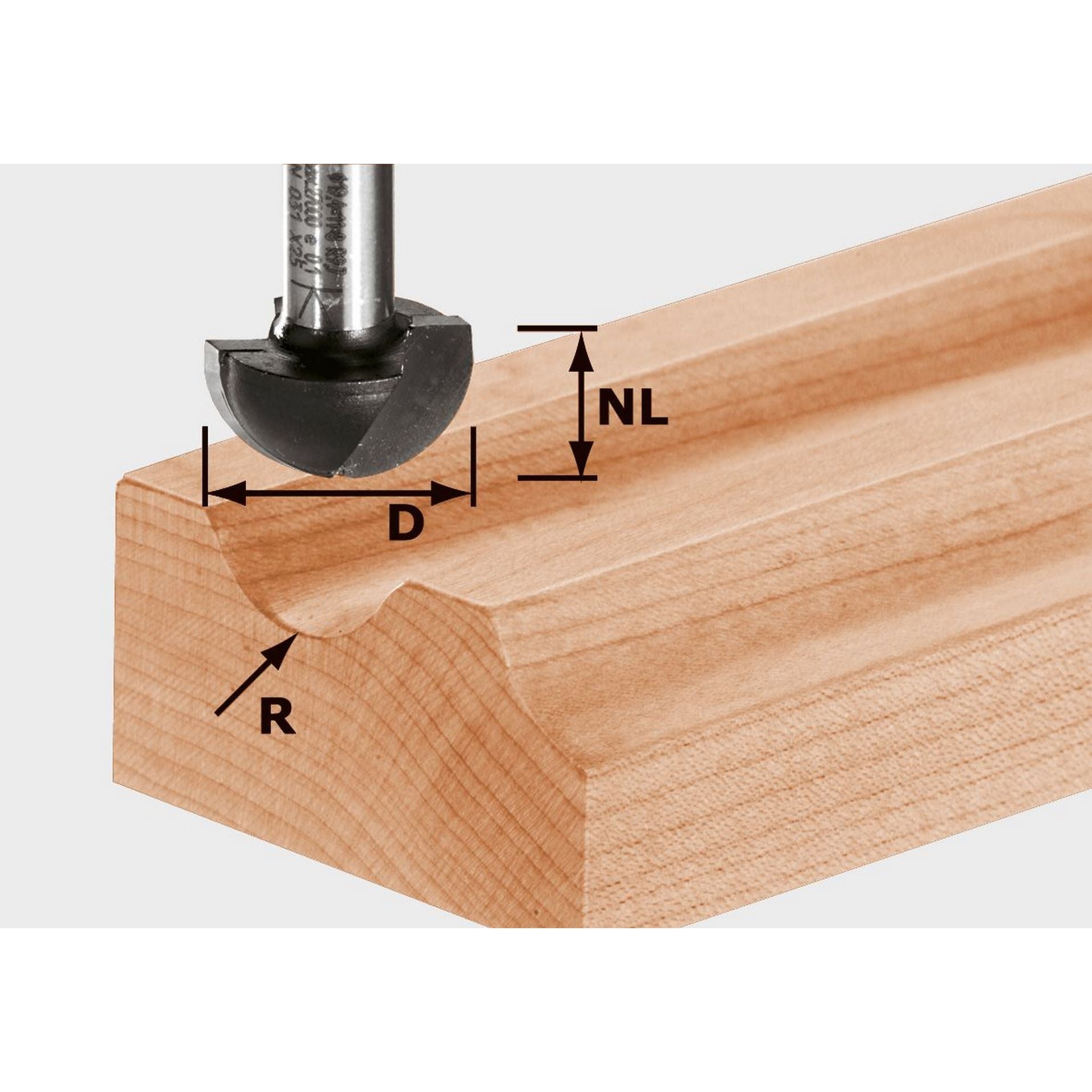 Festool Hohlkehlfräser HW S8 R4 #490983