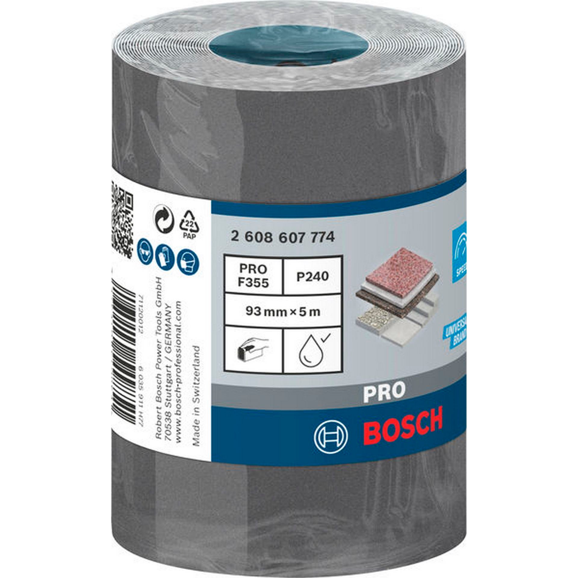 Bosch PRO C355 Schleifrolle, 93 mm, 5 m, G240 #2608607774