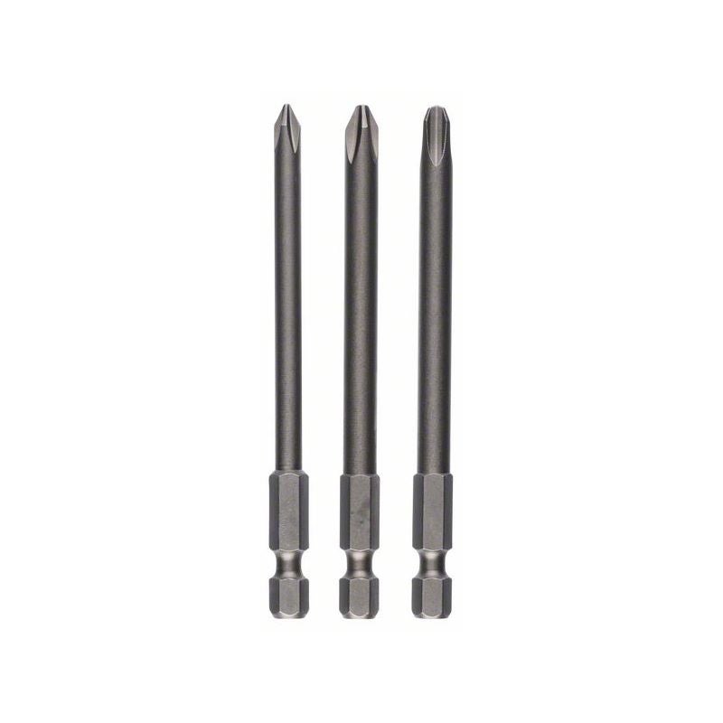 Bosch Schrauberbit-Set Extra-Hart, 3-teilig, PH1, PH2, PH3, 152 mm #2607001758