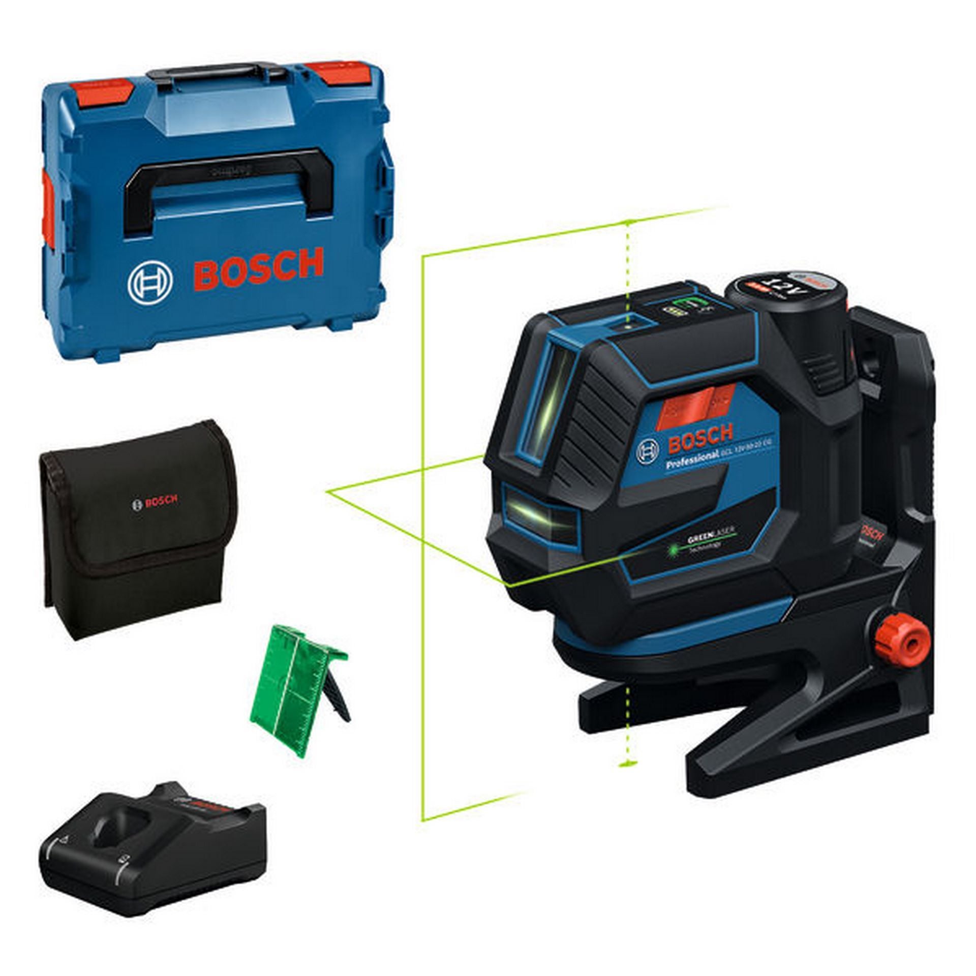 Bosch Kombilaser GCL 12V-50-22 CG, 1 x Akku GBA 12V 2.0Ah in L-BOXX #0601066S02