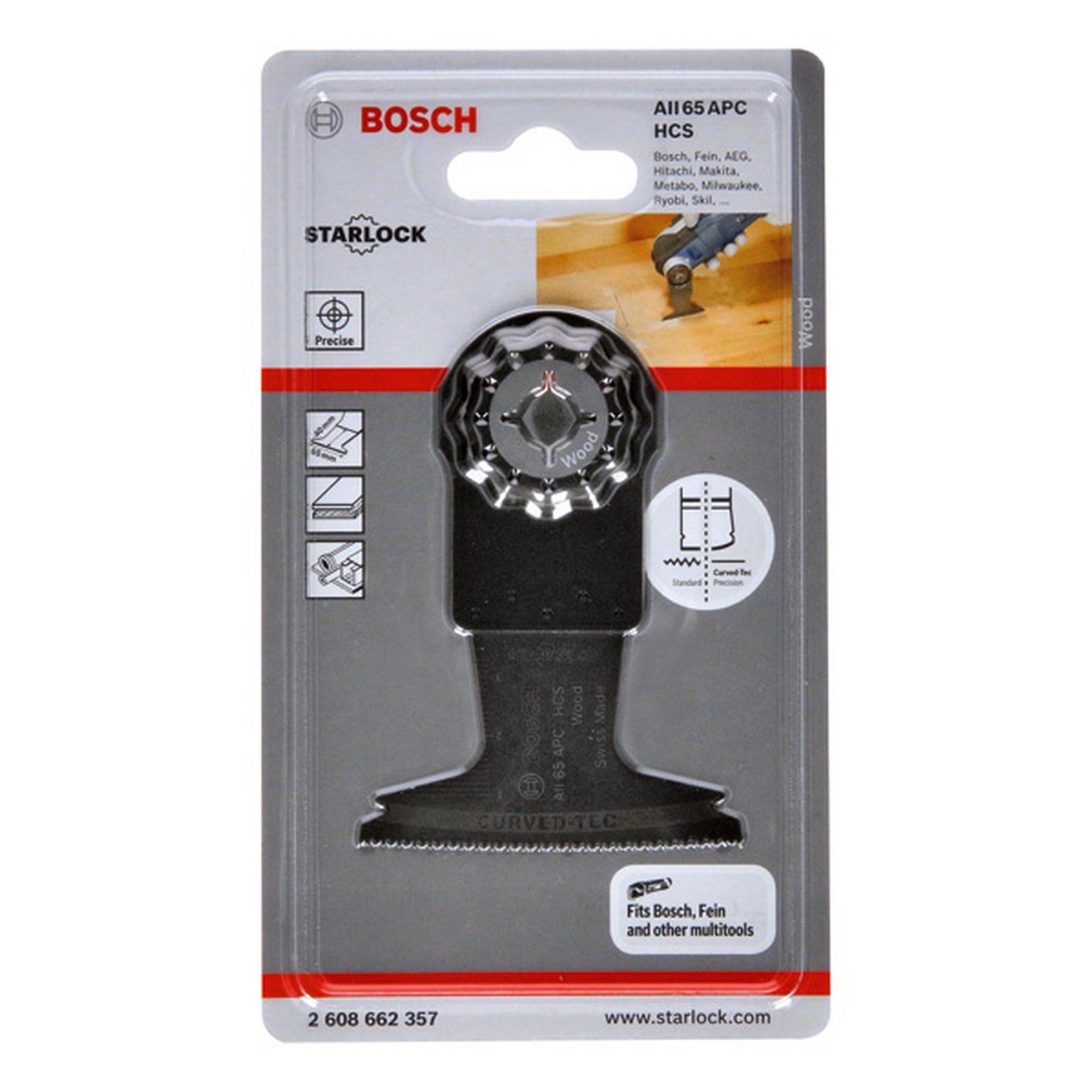 Bosch HCS Tauchsägeblatt AII 65 APC Wood, 40 x 65 mm, 1er-Pack #2608662357