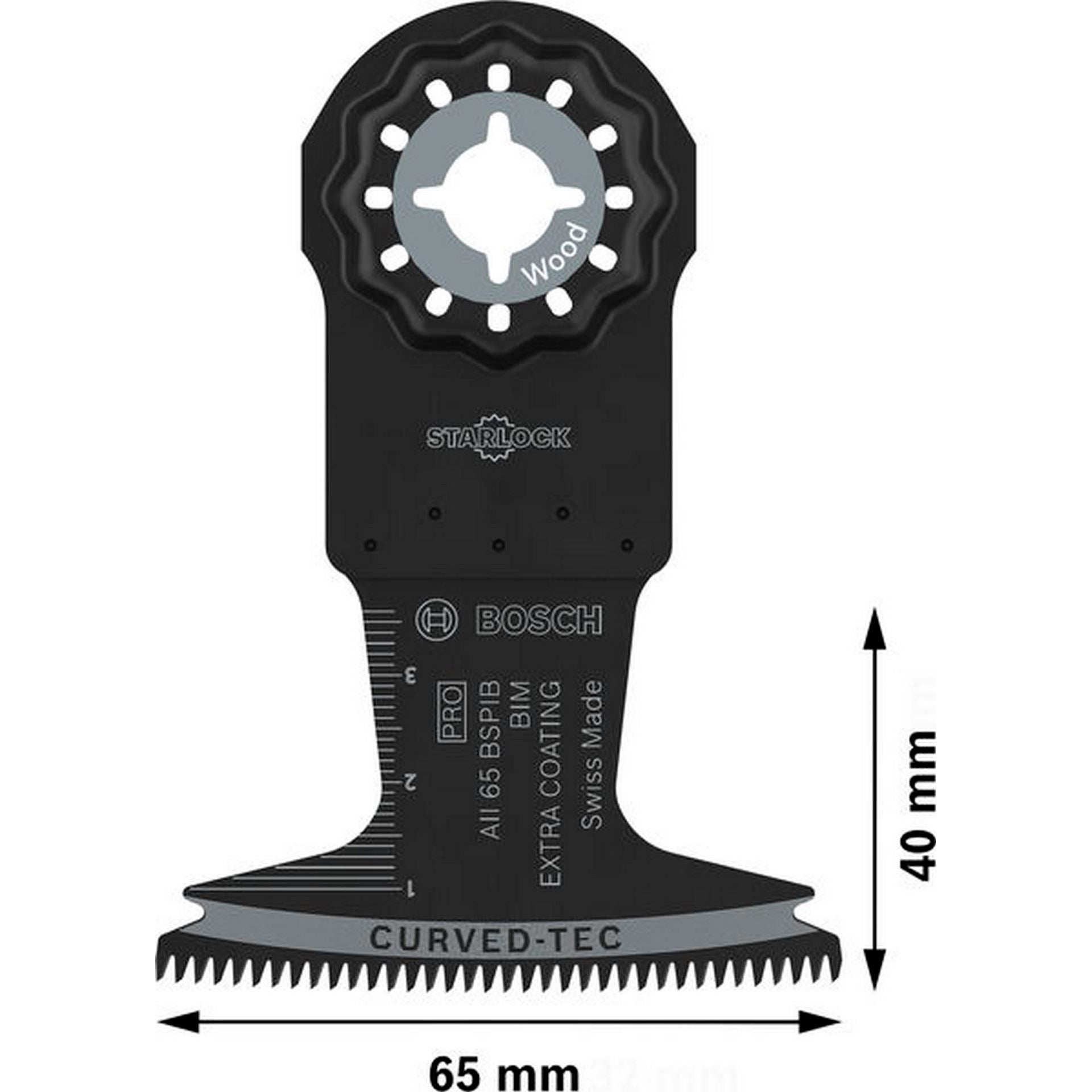 Bosch PRO AII 65 BSPIB Blatt für Multifunktionswerkzeuge, 65 x 40 mm, 10-tlg. #2608669084