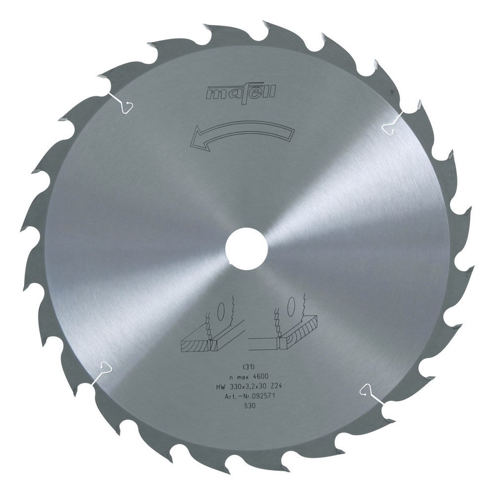 Mafell Sägeblatt-HM, 330 x 2,2/3,2 x 30 mm, Z 24, WZ #092571